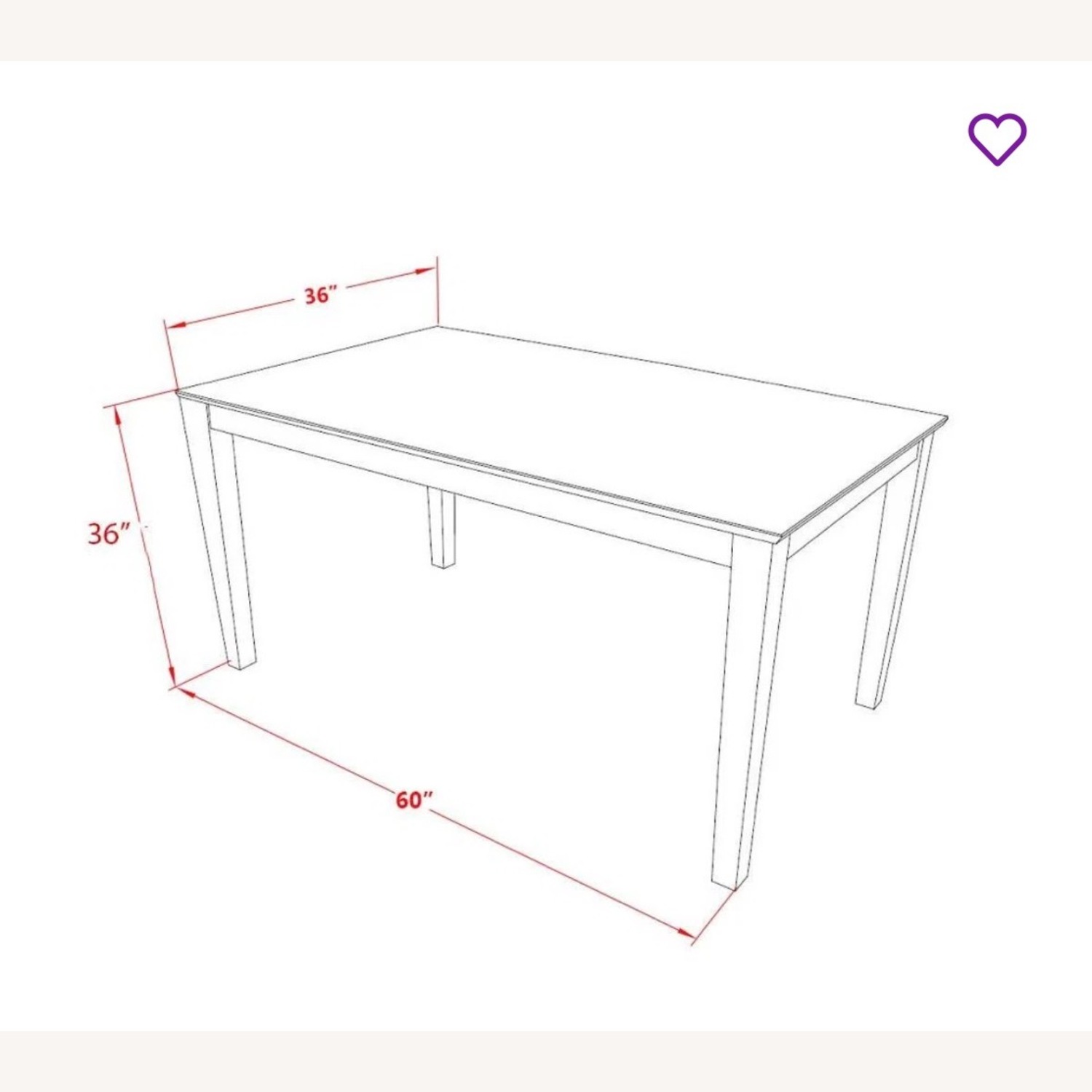 Counter Height Solid Wood Dining Table - image-3