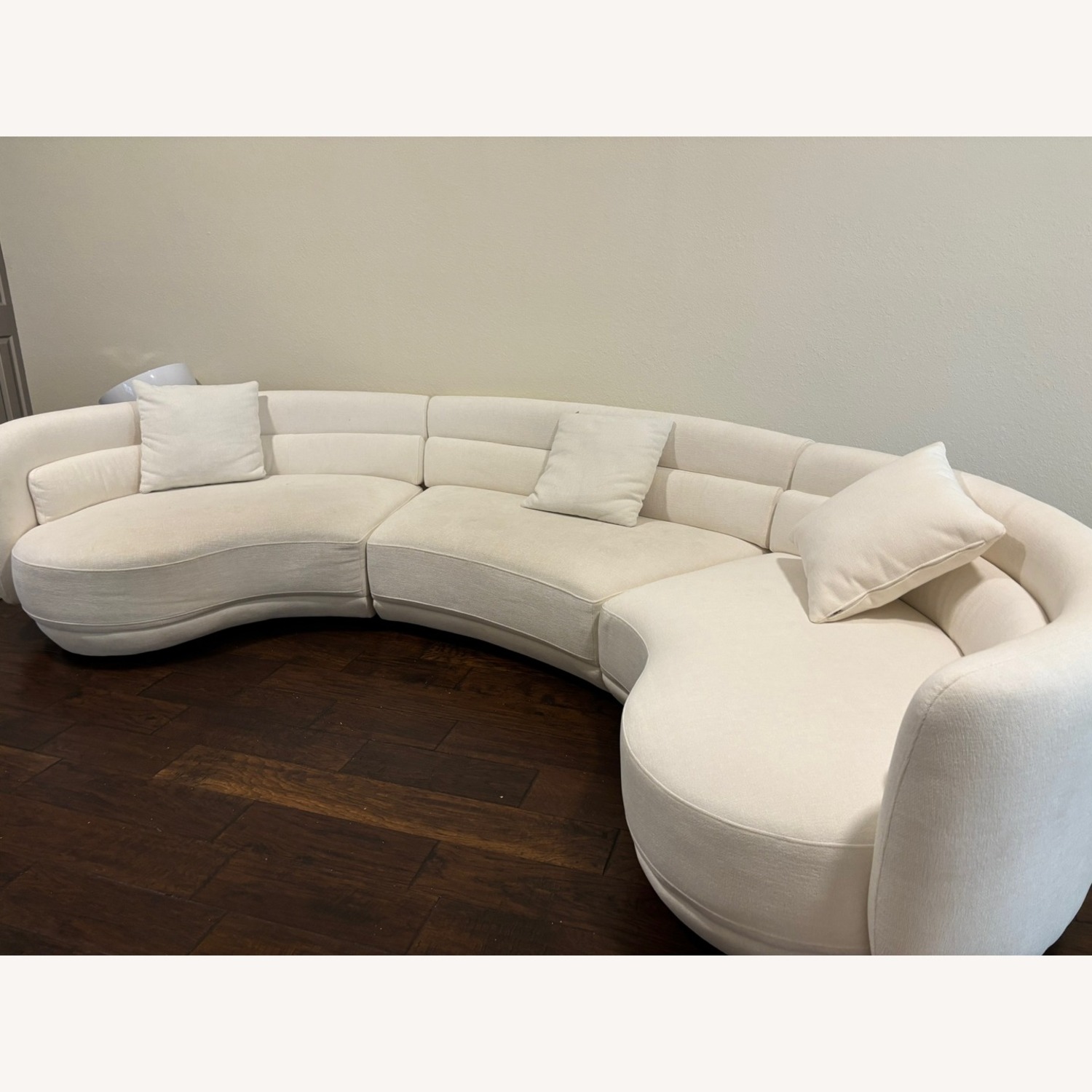 Formosa Ivory White Fabric, Sectional  - image-1