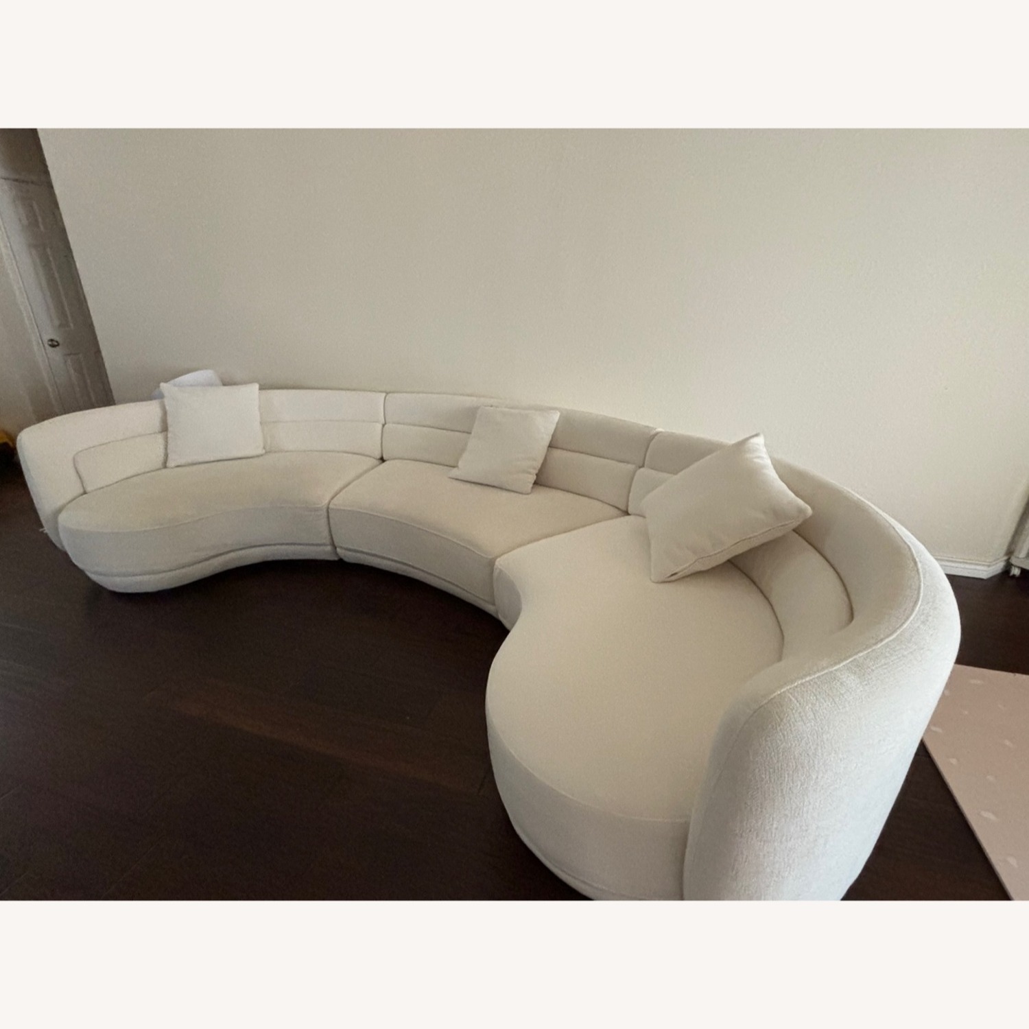 Formosa Ivory White Fabric, Sectional  - image-4