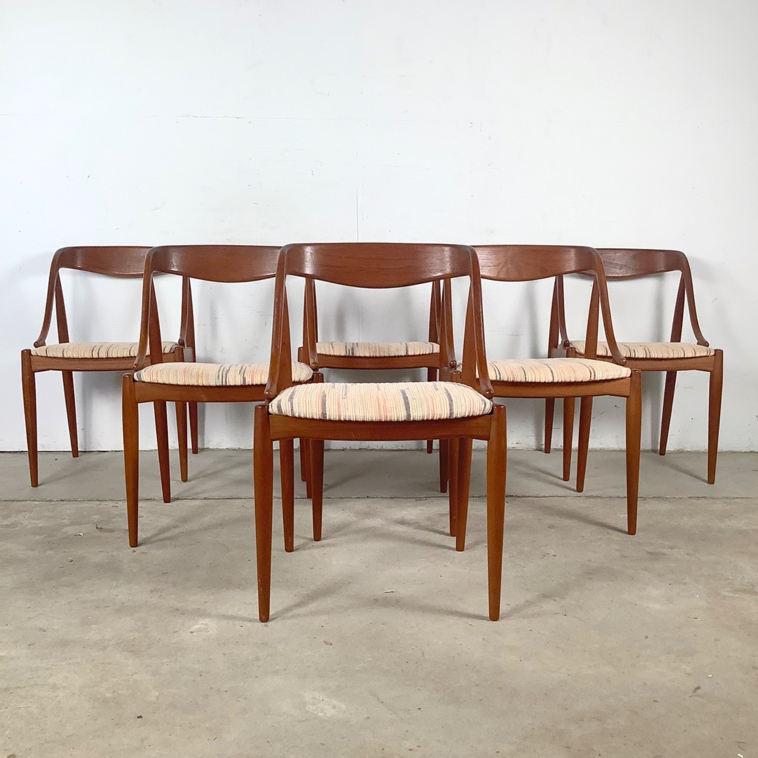 Scandinavian Modern Teak Dining Chairs- Six - image-2