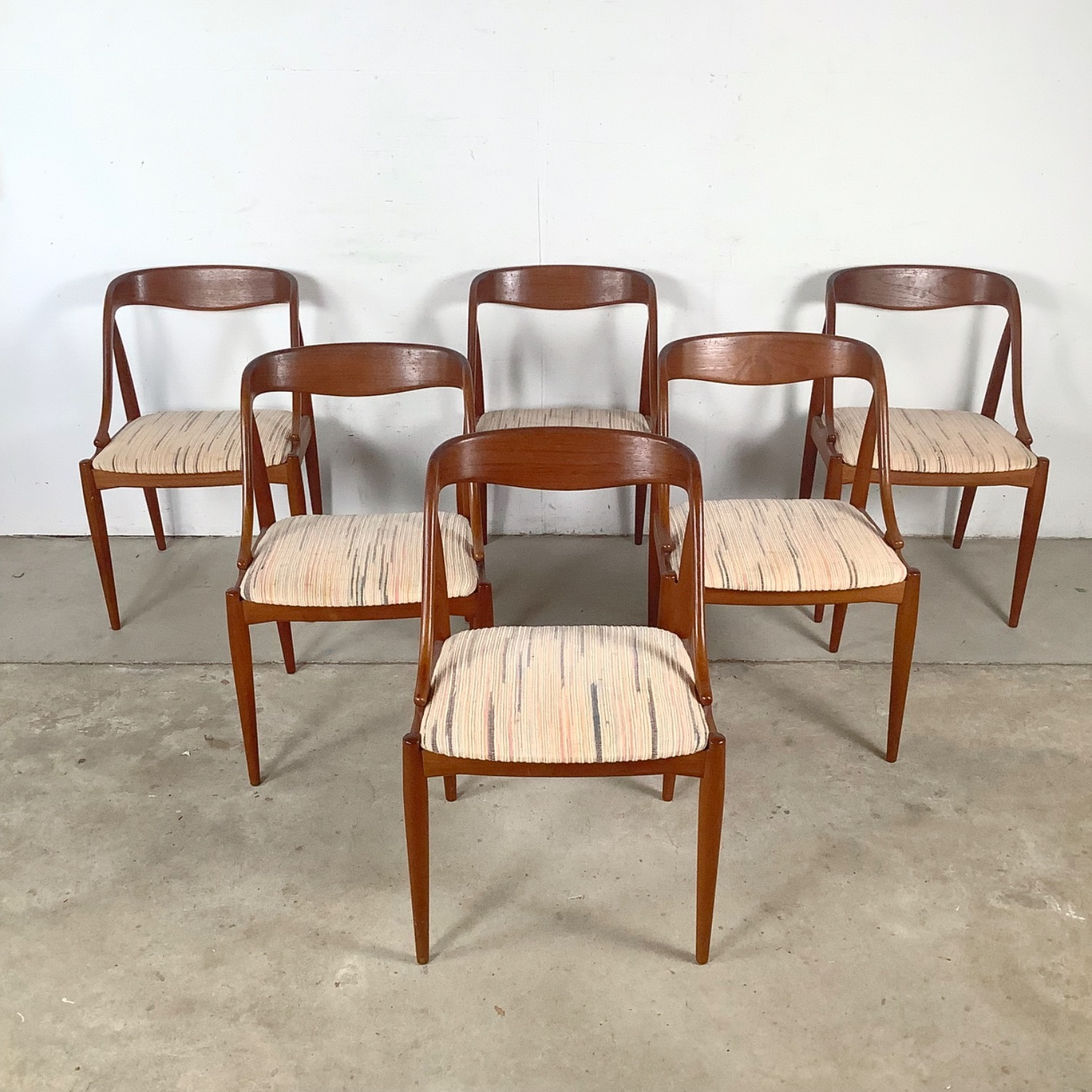 Scandinavian Modern Teak Dining Chairs- Six - image-23