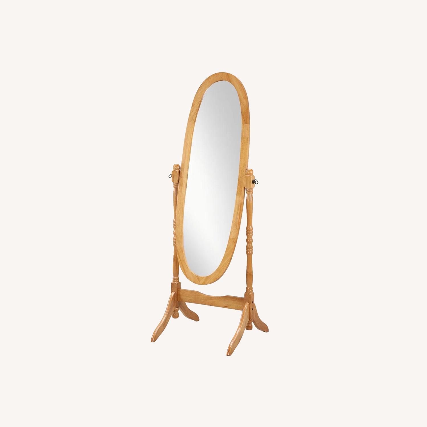 Wood Floor Cheval Mirror Finish - image-0