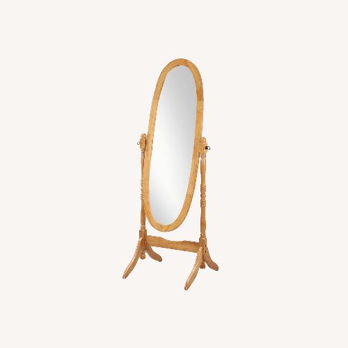 Used Wood Floor Cheval Mirror Finish for sale on AptDeco