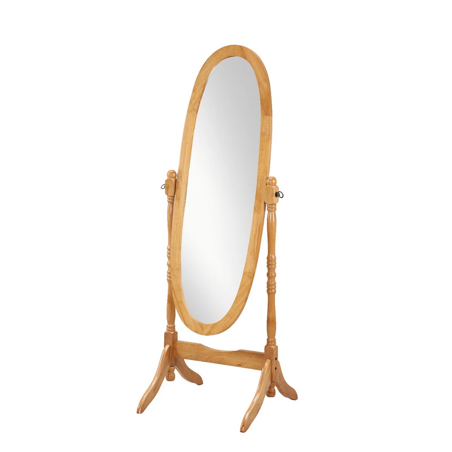 Wood Floor Cheval Mirror Finish - image-5