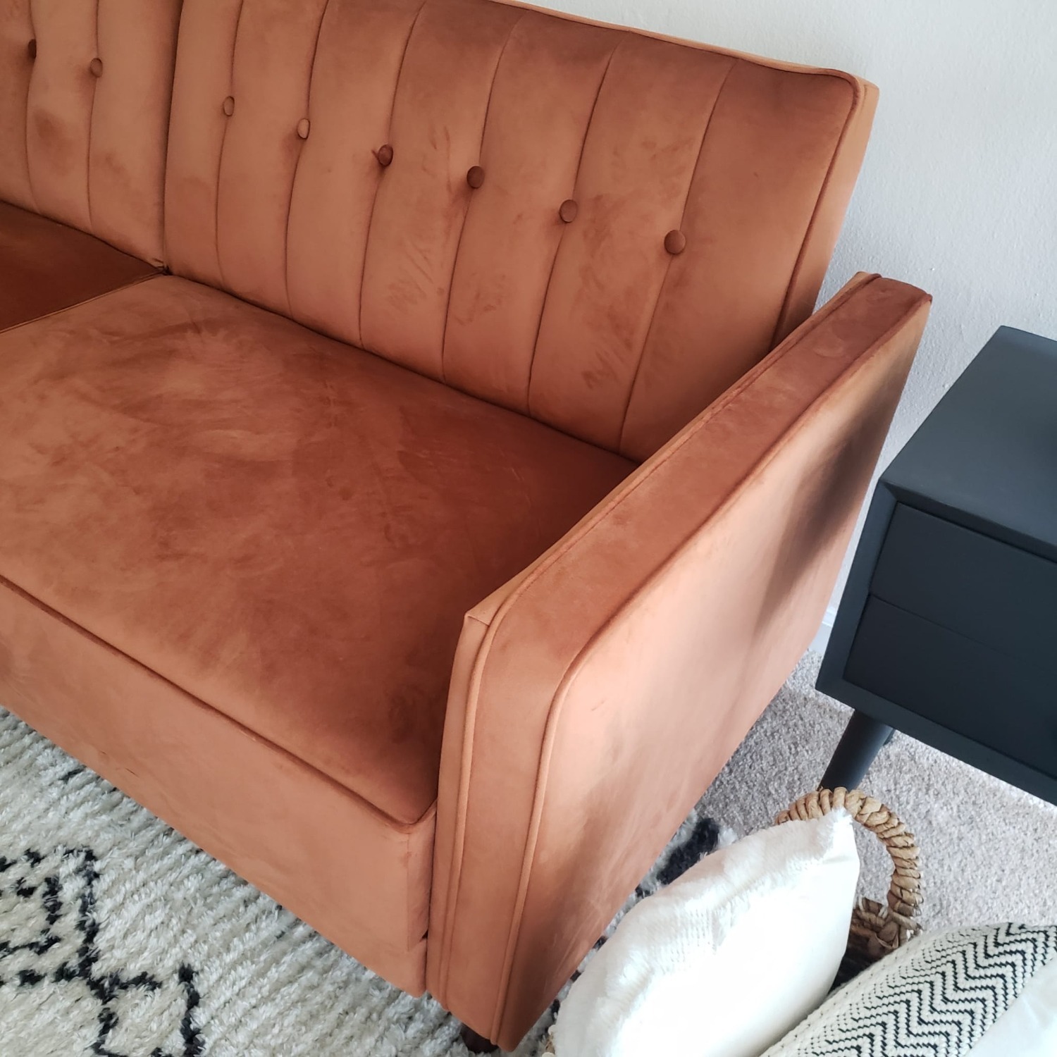 Seylow 81.5'' Faux Leather Convertible Sofa - image-3