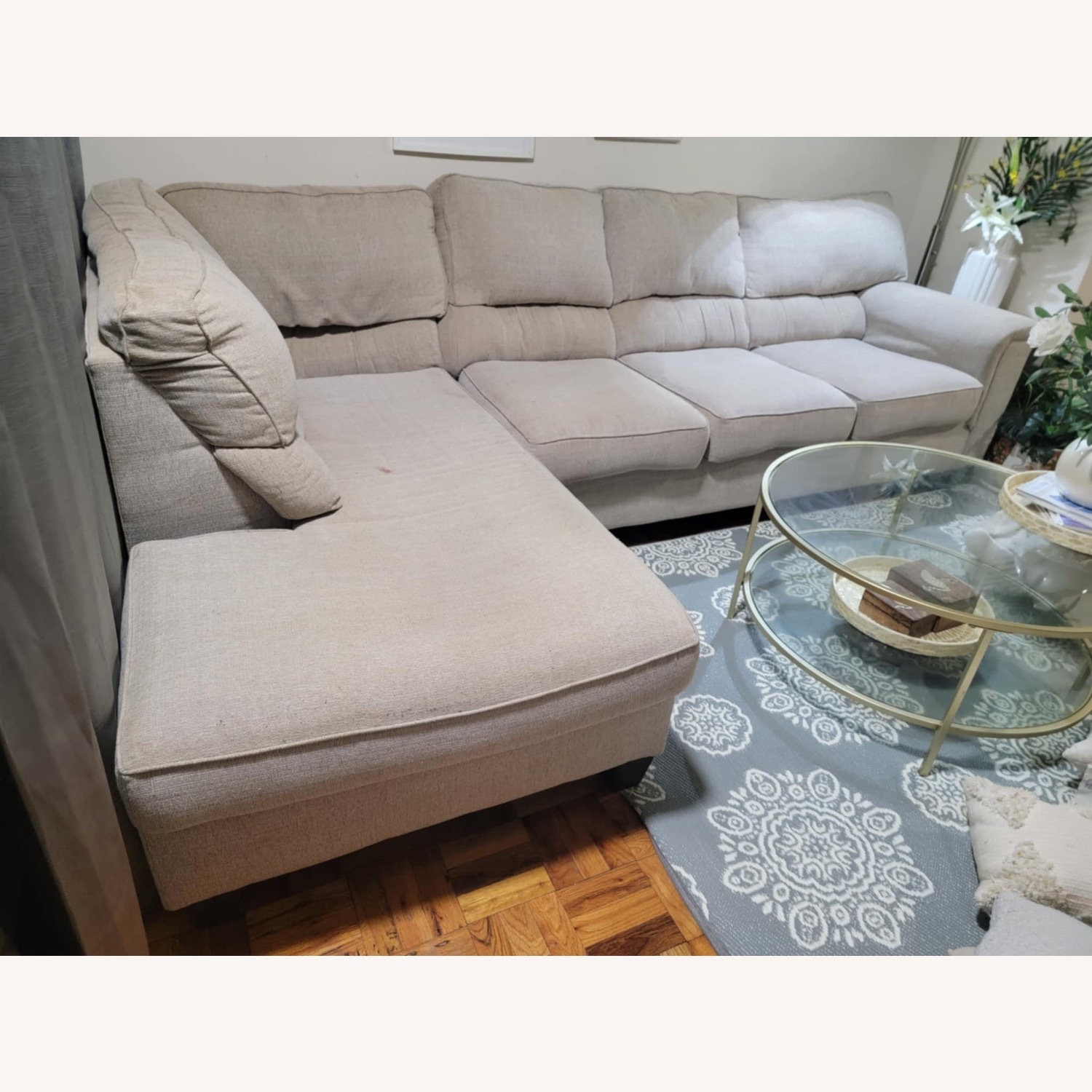 Bob Furniture Calvin Beige Sectional Sofa - image-8