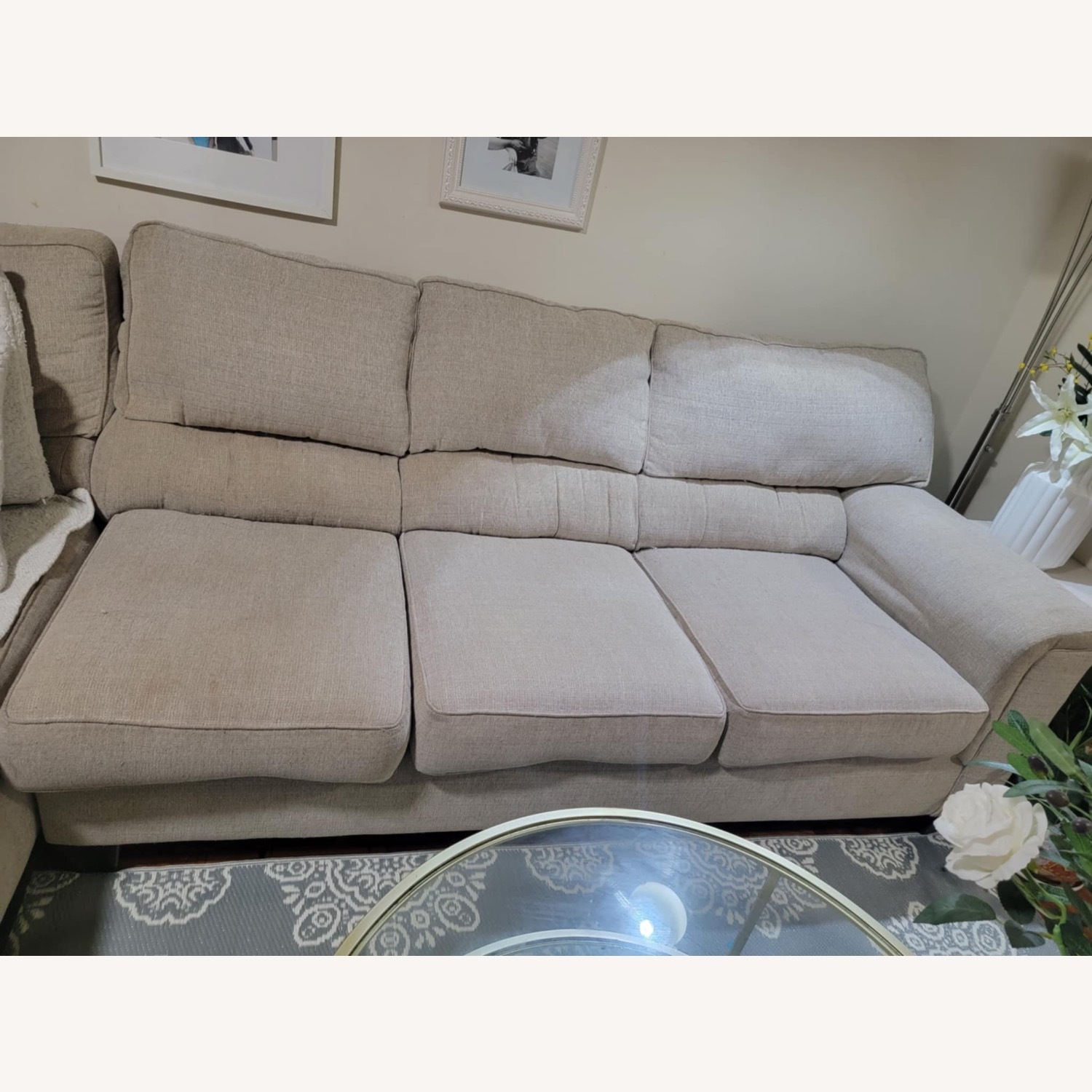 Bob Furniture Calvin Beige Sectional Sofa - image-7