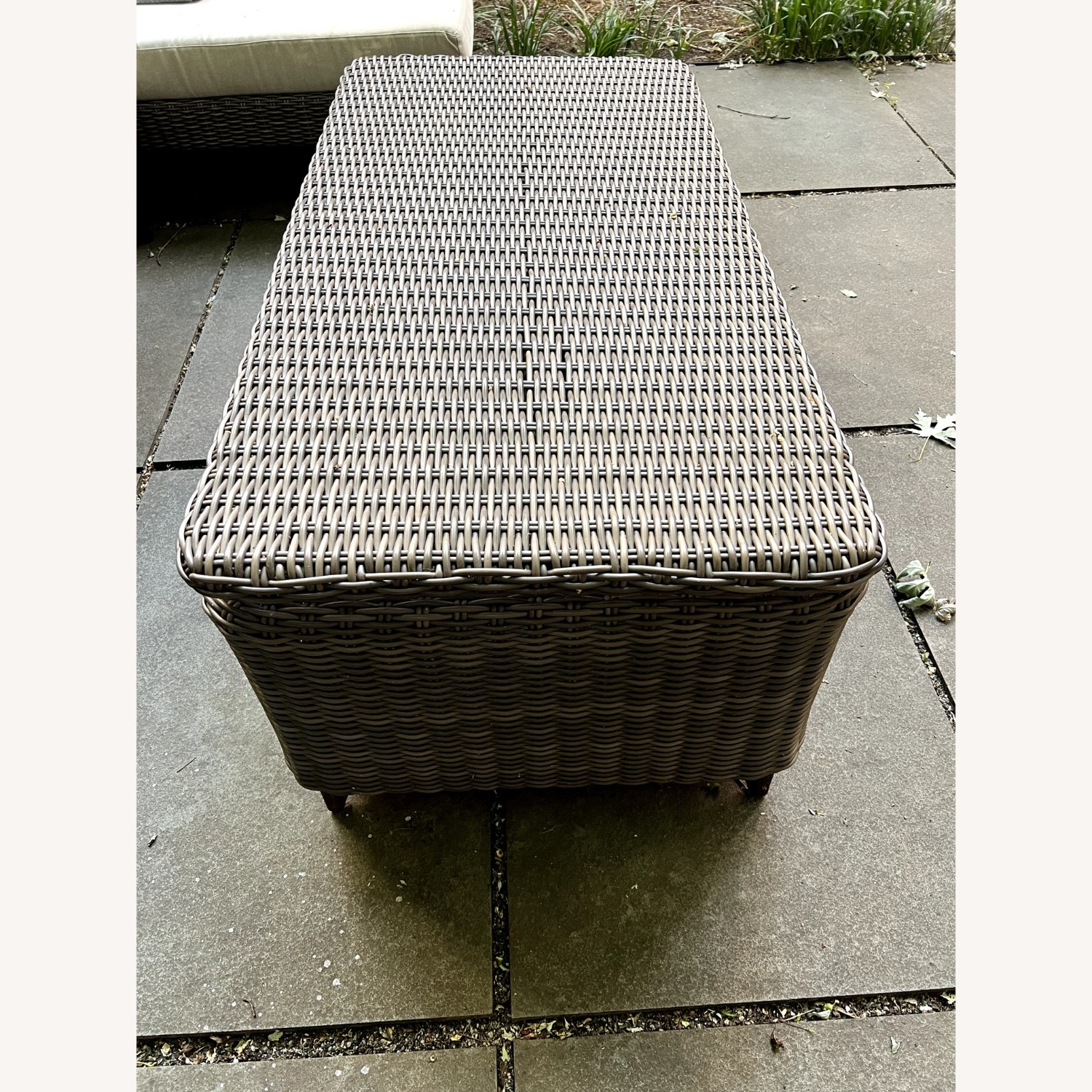 West Elm Outdoor Storage Trunk, Weathered Table - image-2