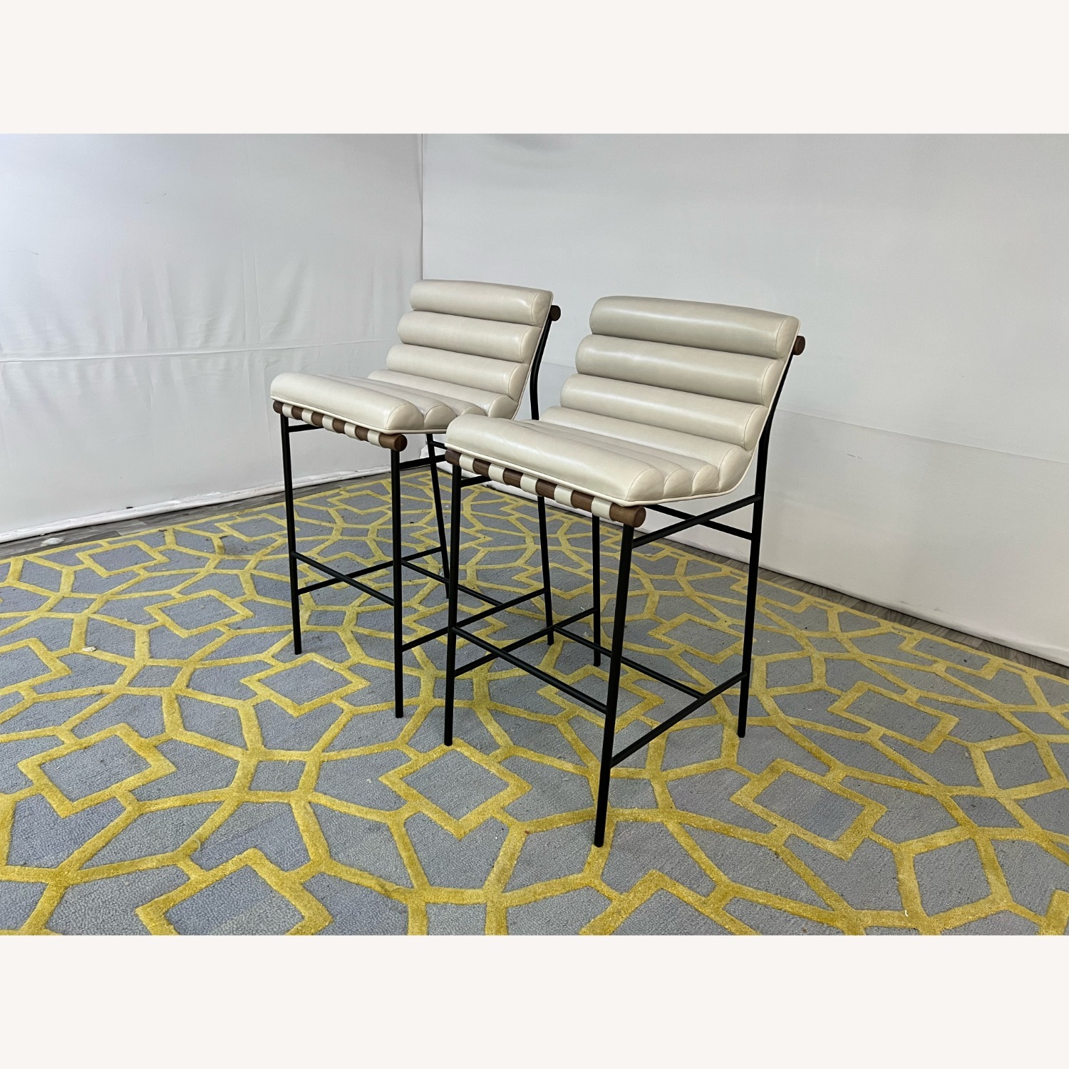 Denver Modern Vail Barstool in Pearl Walnut - image-2