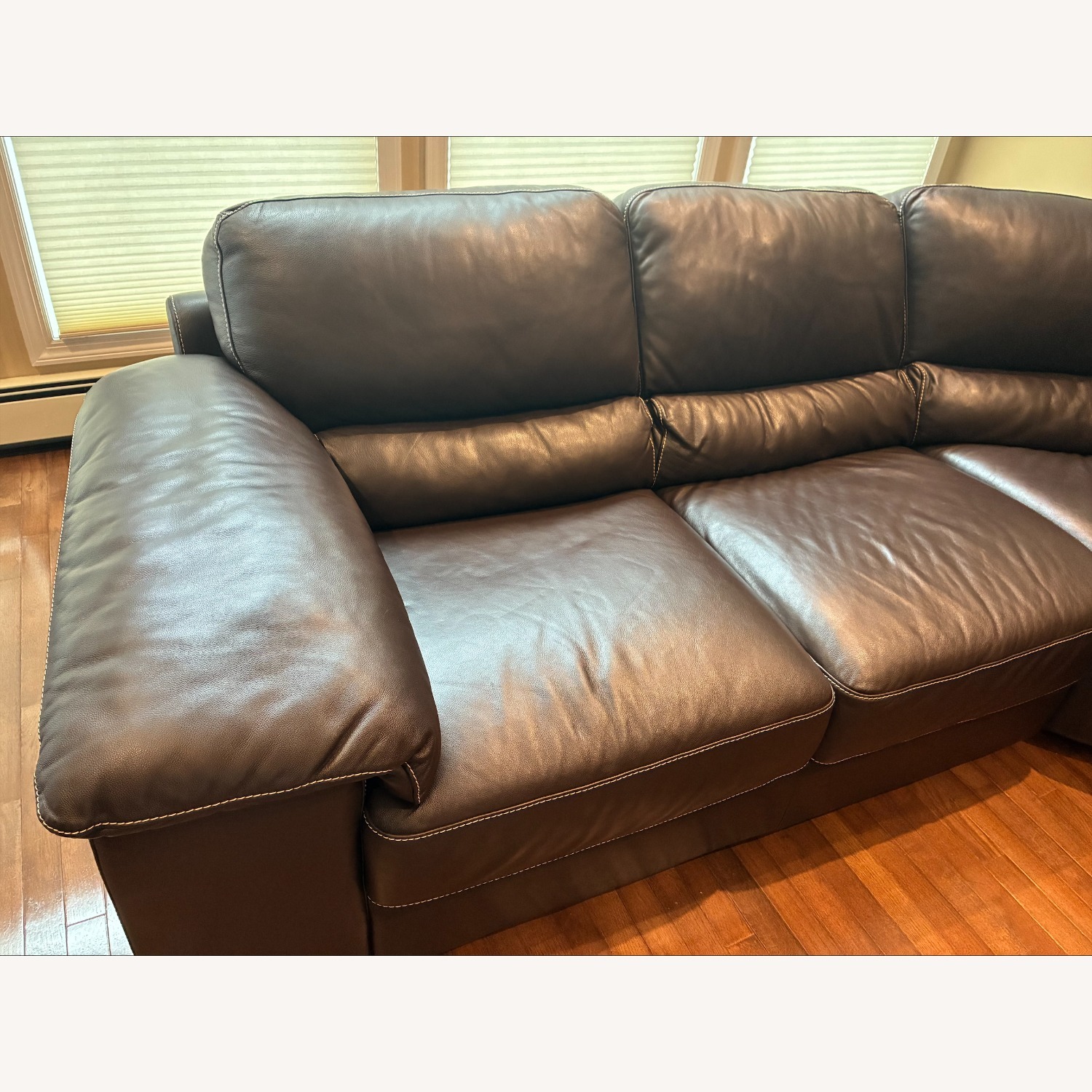 Cindy Crawford Home Leather 3-Piece Sectional  - image-5