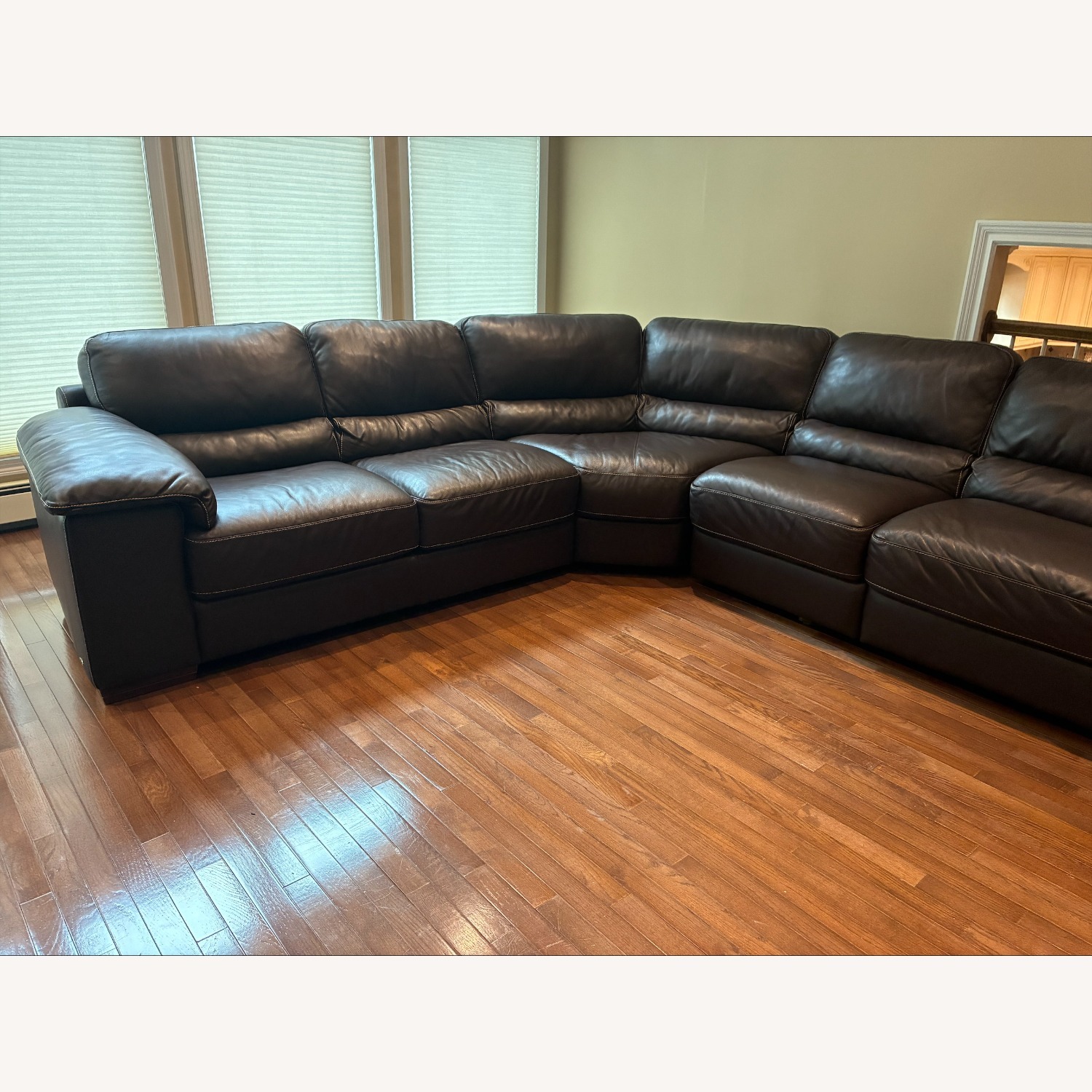 Cindy Crawford Home Leather 3-Piece Sectional  - image-3