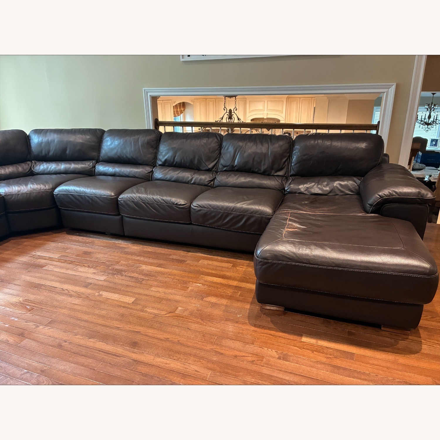 Cindy Crawford Home Leather 3-Piece Sectional  - image-4