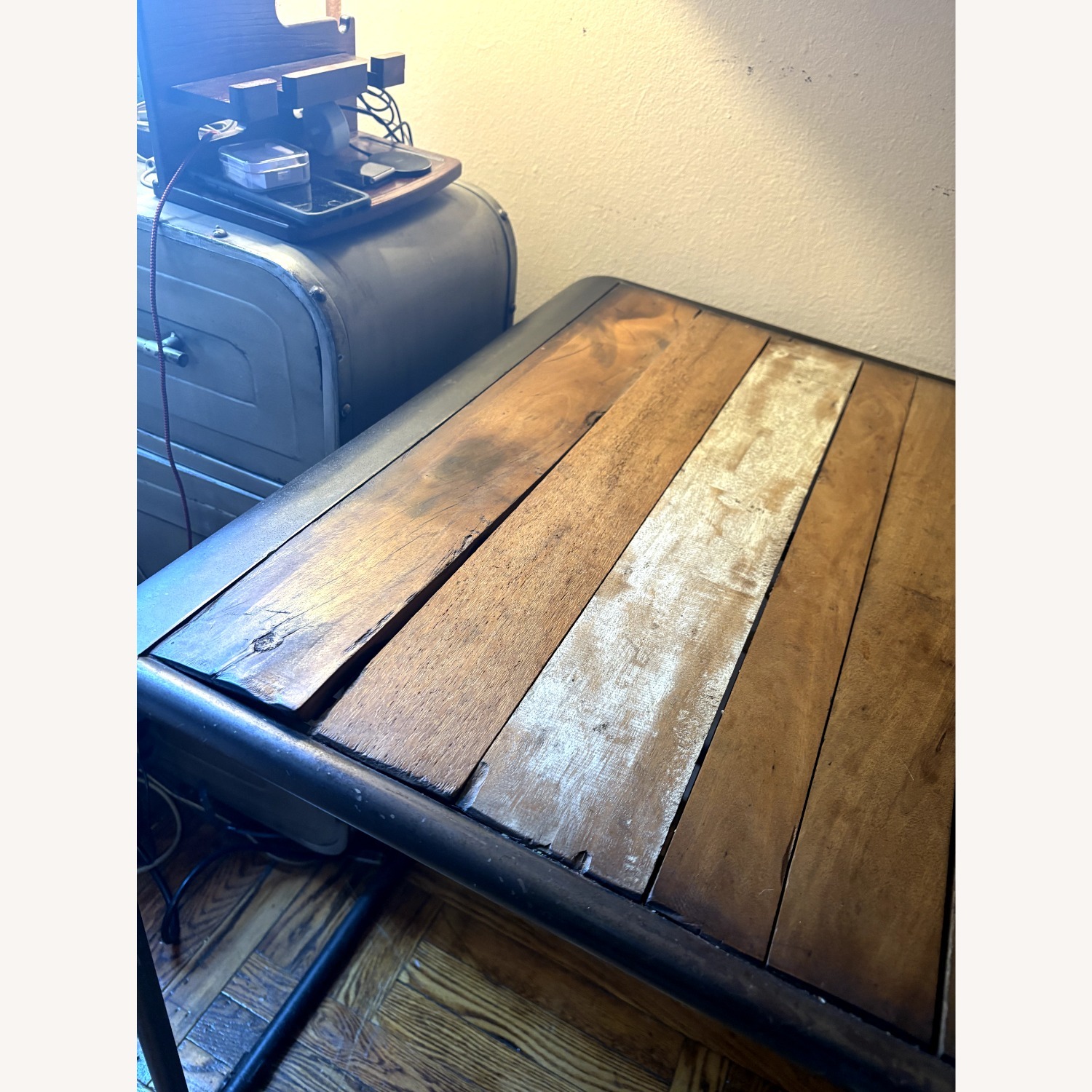 Industrial Pipe and Reclaimed Wood Desk - image-3