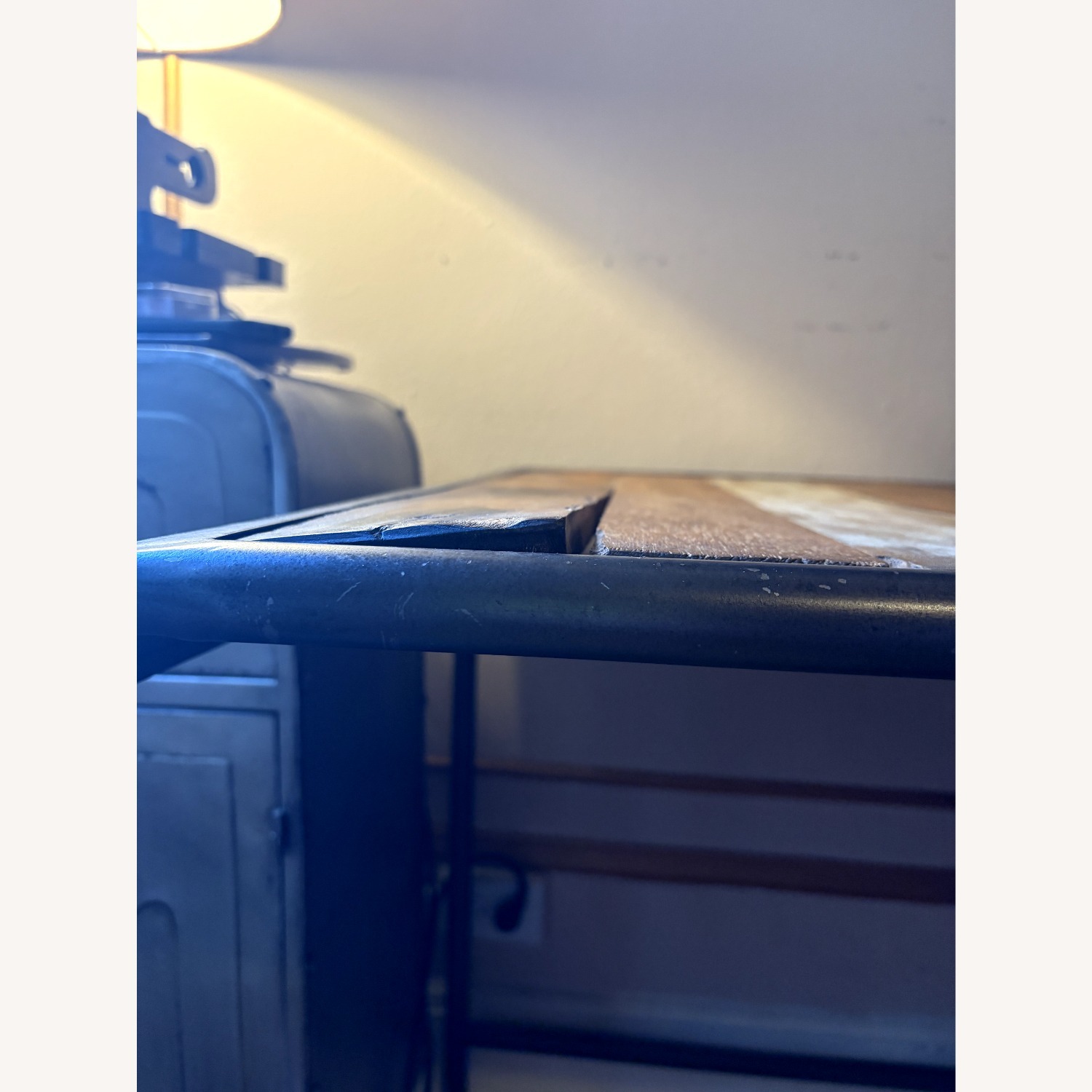 Industrial Pipe and Reclaimed Wood Desk - image-5