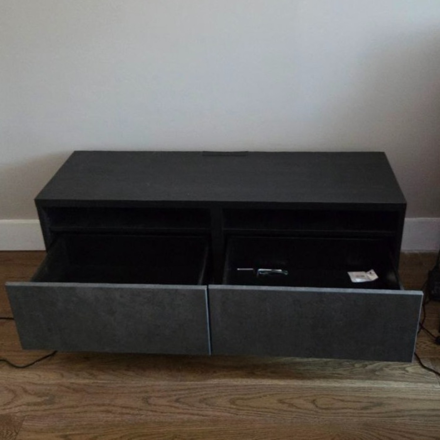 IKEA BESTÅ TV Bench With Drawers, Dark Gray - image-5