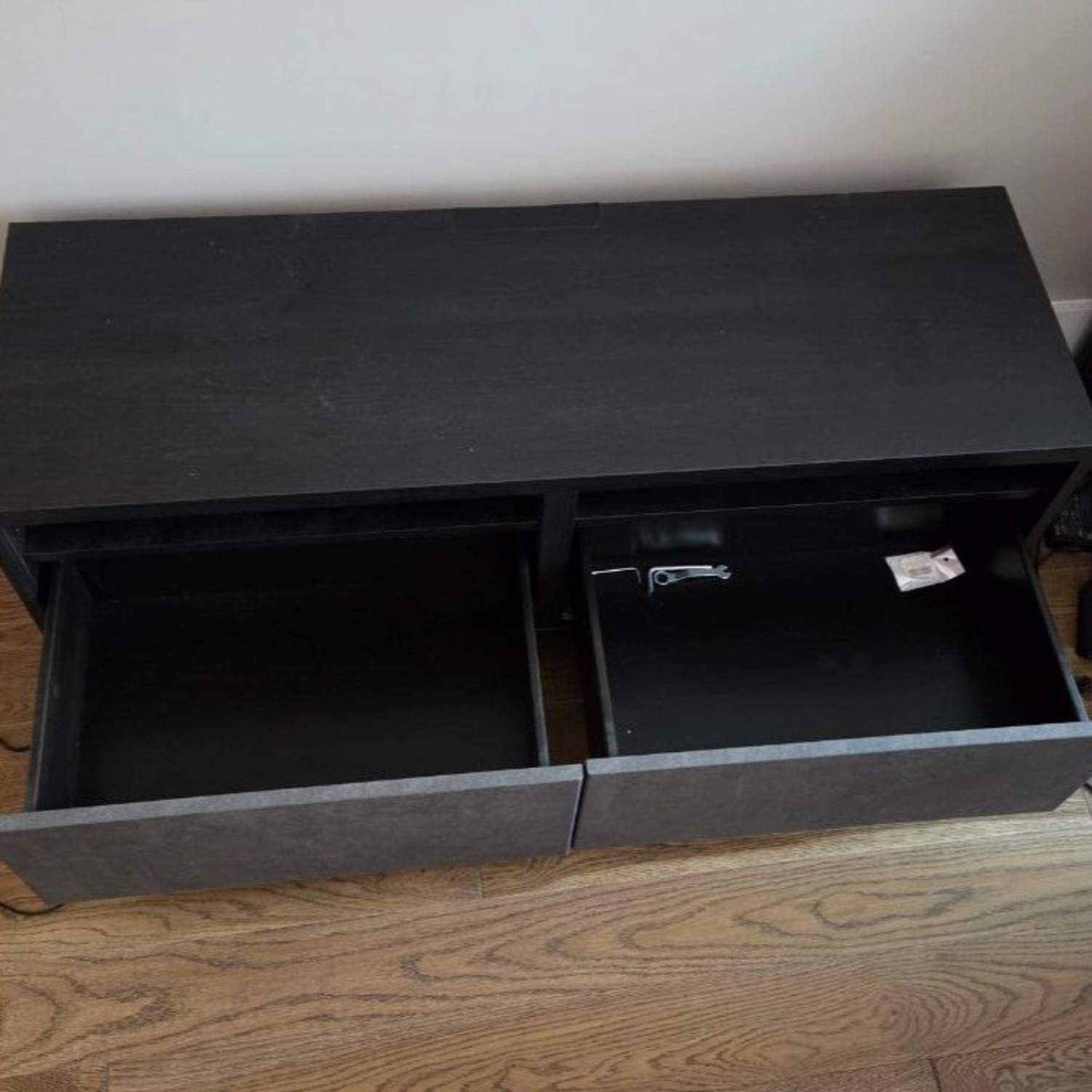 IKEA BESTÅ TV Bench With Drawers, Dark Gray - image-2
