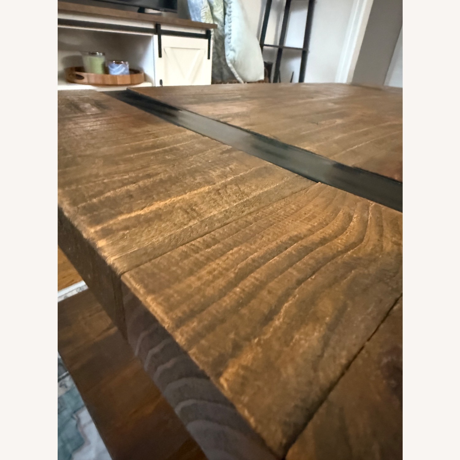 Overstock Natural Rustic Reclaimed Wood Coffee Table - image-2