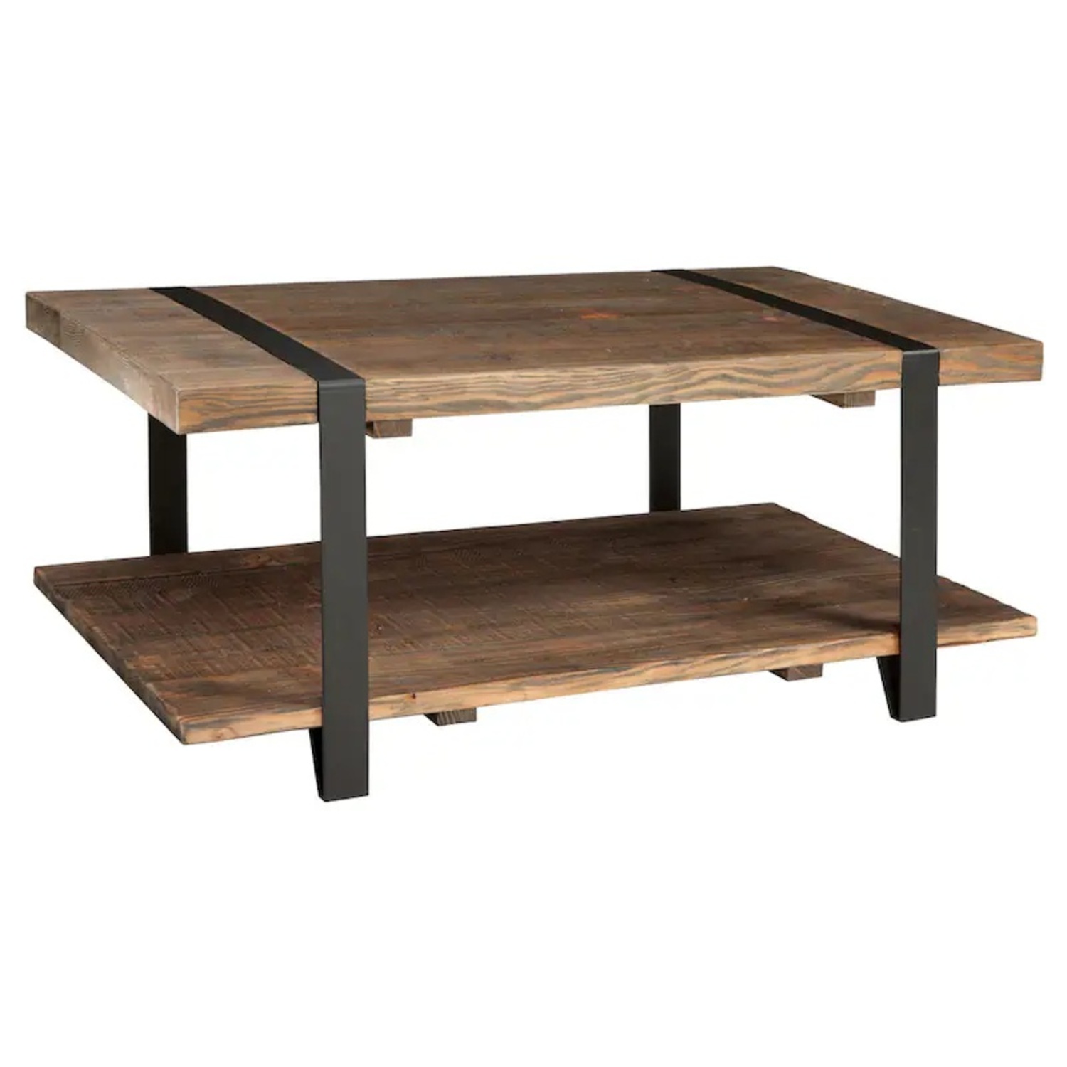 Overstock Natural Rustic Reclaimed Wood Coffee Table - image-5