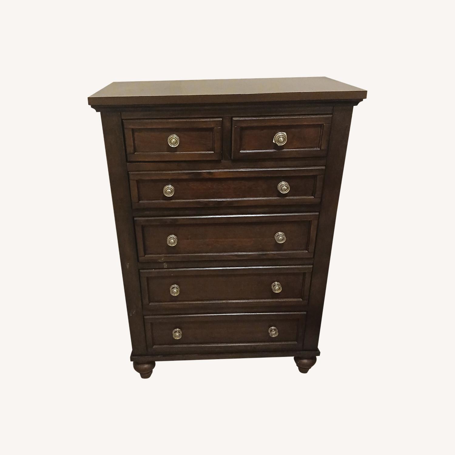 Raymour & Flanigan Oak Wood Dresser - image-0