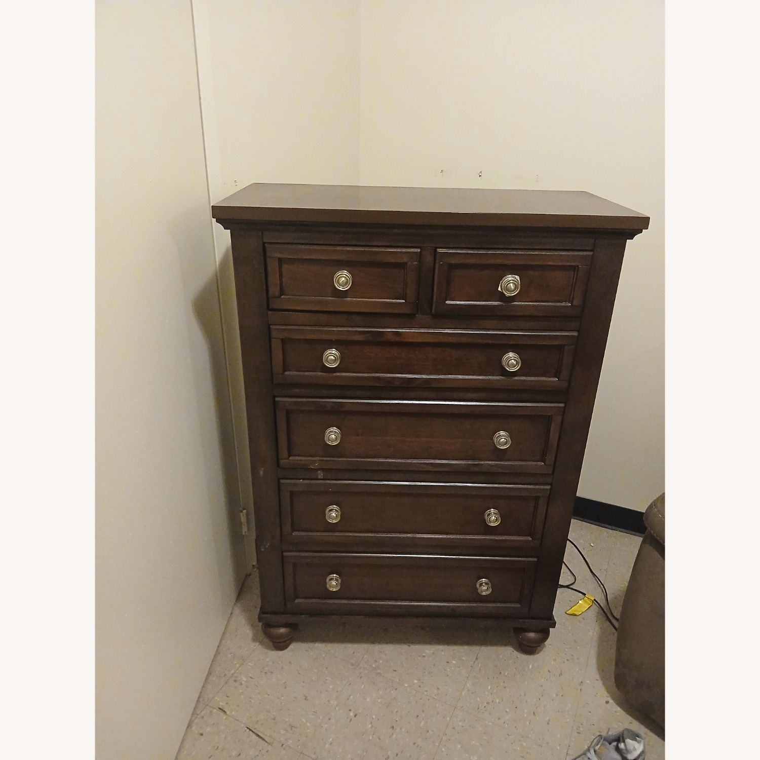 Raymour & Flanigan Oak Wood Dresser - image-1