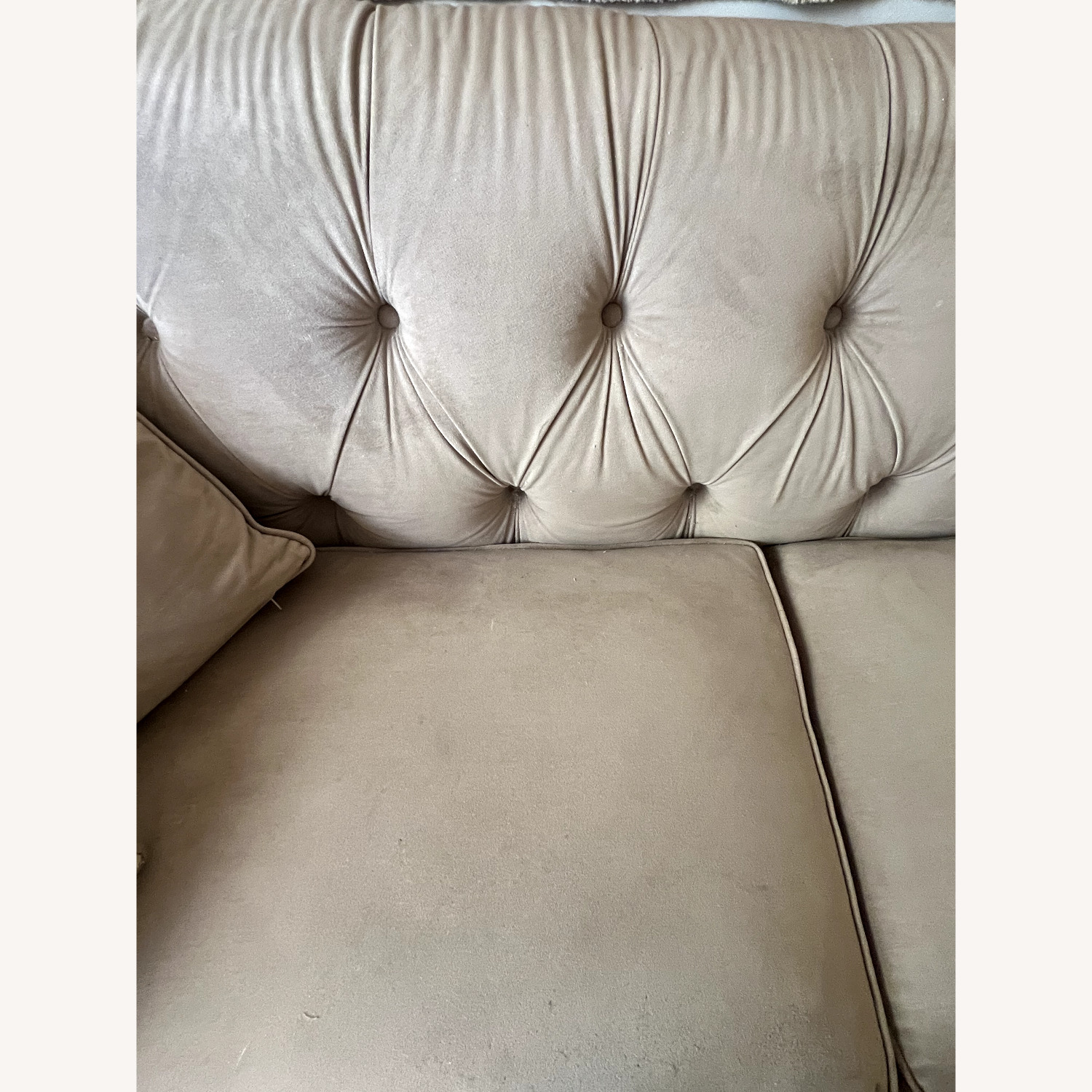 Modern Tufted Velvet Sofa - image-3