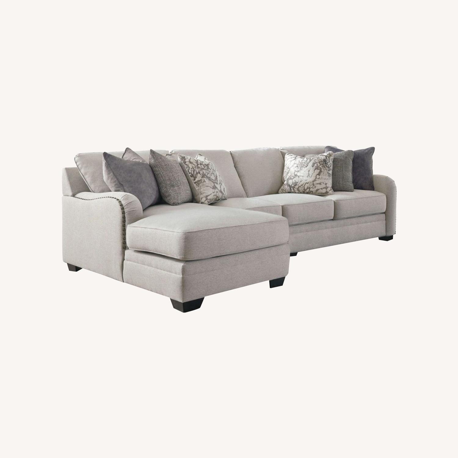 Ashley Dellara 3 Piece Gray Sectional - image-0