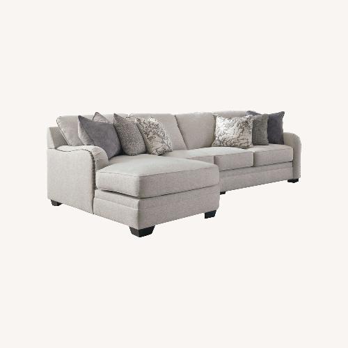 Used Ashley Dellara 3 Piece Gray Sectional for sale on AptDeco