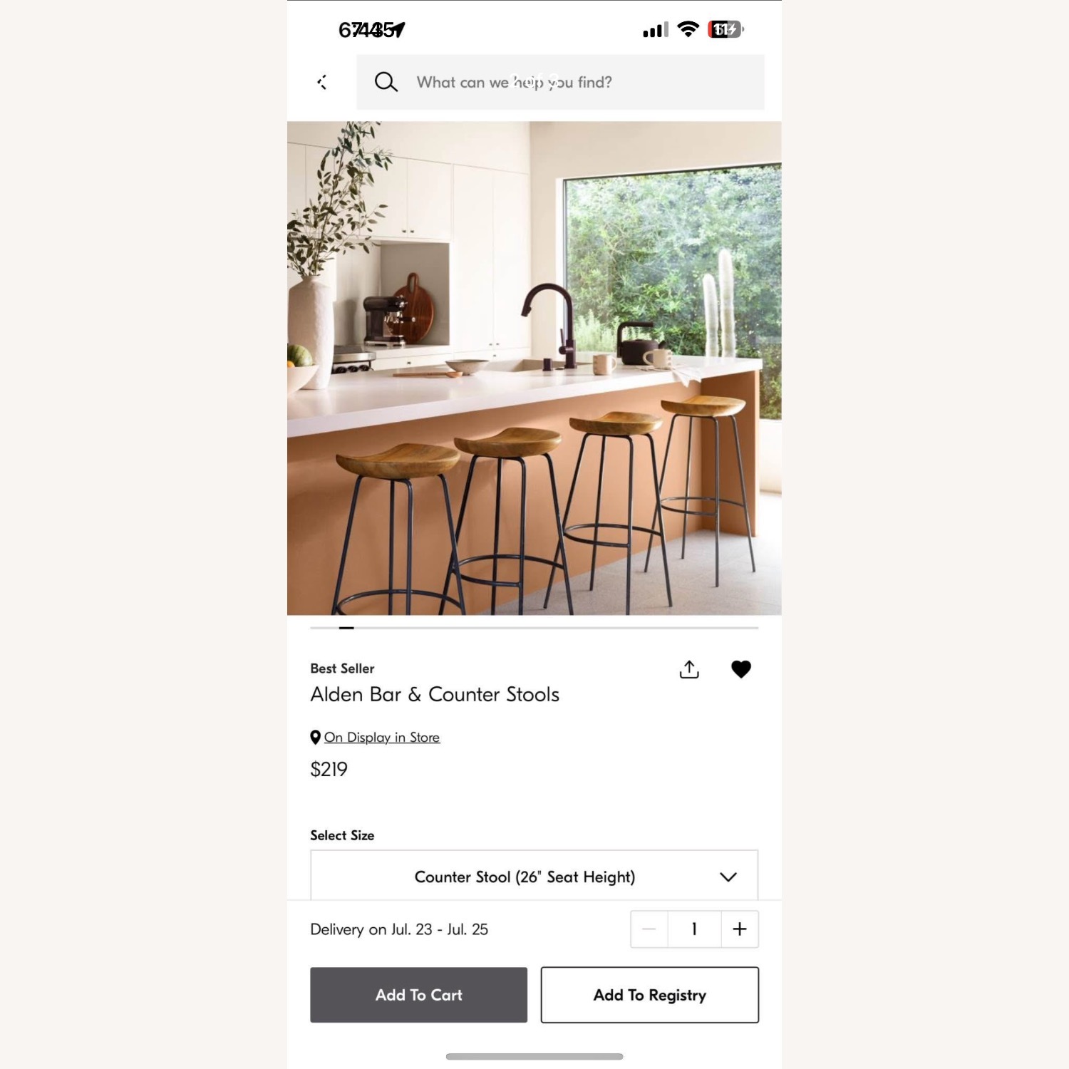 West Elm Alden Counter Stools - image-2