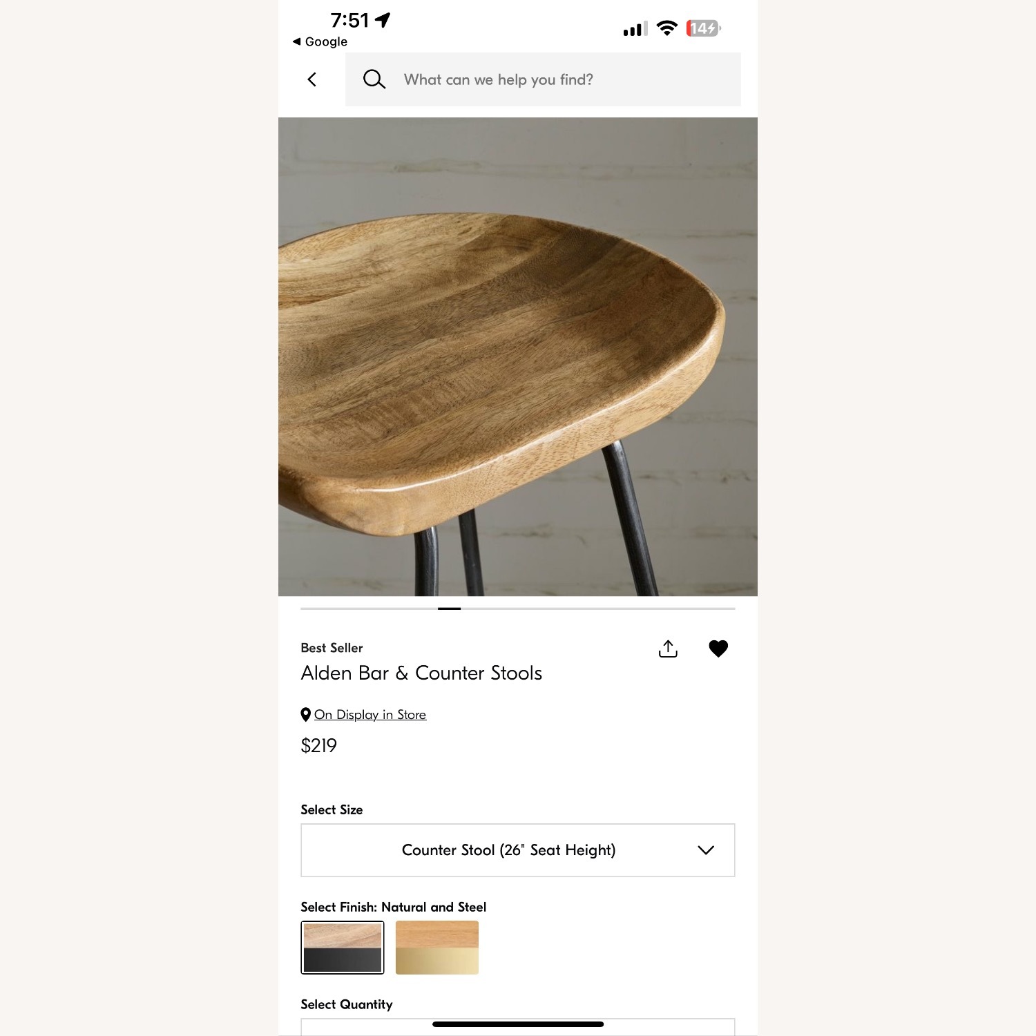 West Elm Alden Counter Stools - image-4