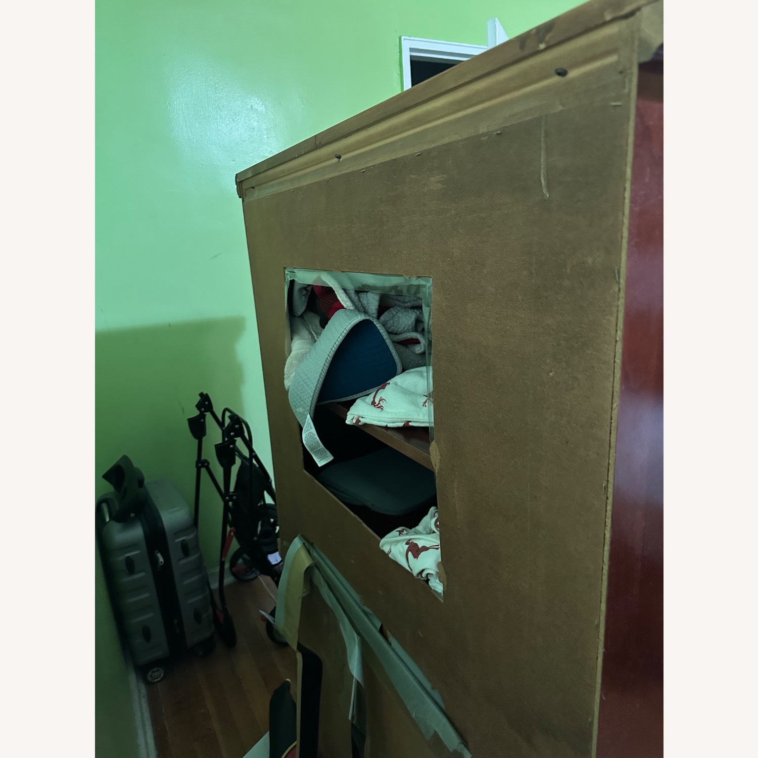 Solid Wood Armoire Dresser with Storage Drawers - image-4