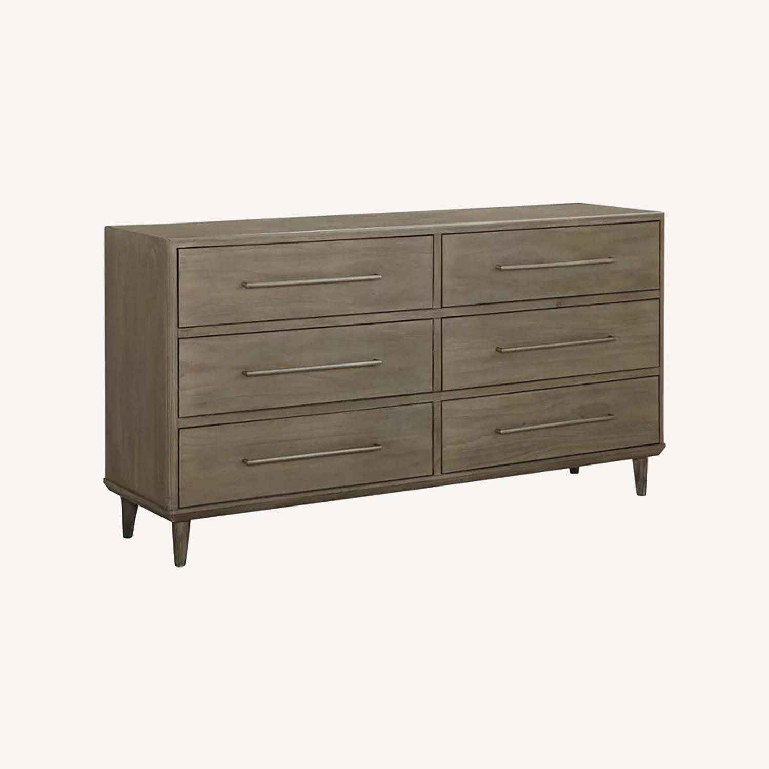 Macy's Juno Solid Pine Low Dresser in Gray-Brown - image-0