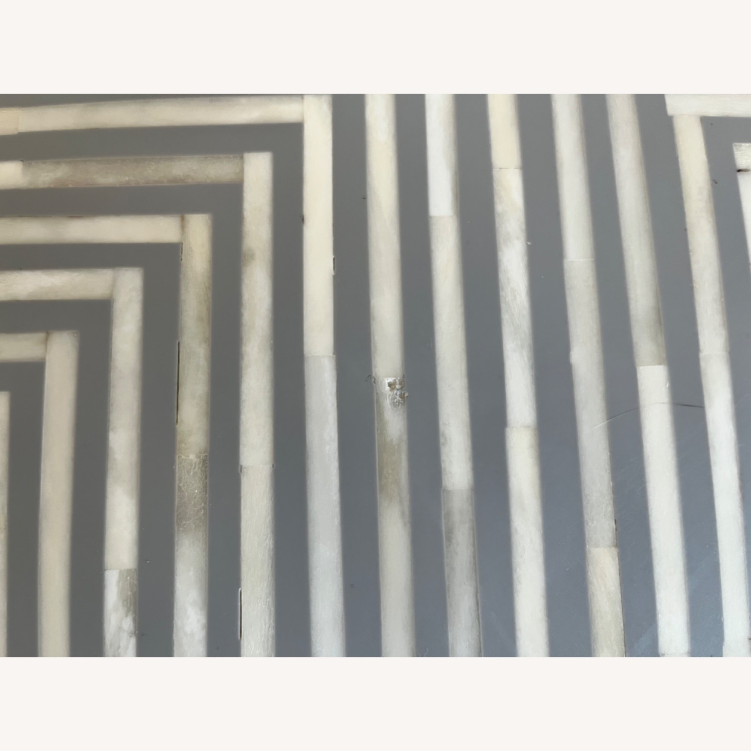 Anthropologie Savi Striped Inlay Table - image-3