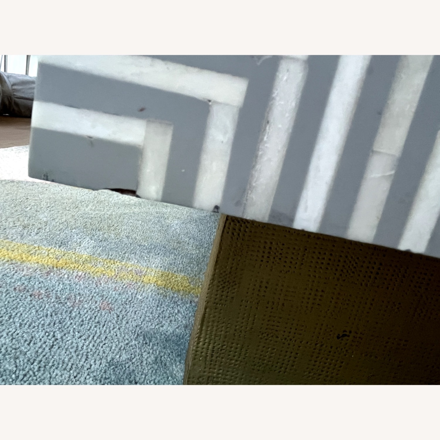 Anthropologie Savi Striped Inlay Table - image-5