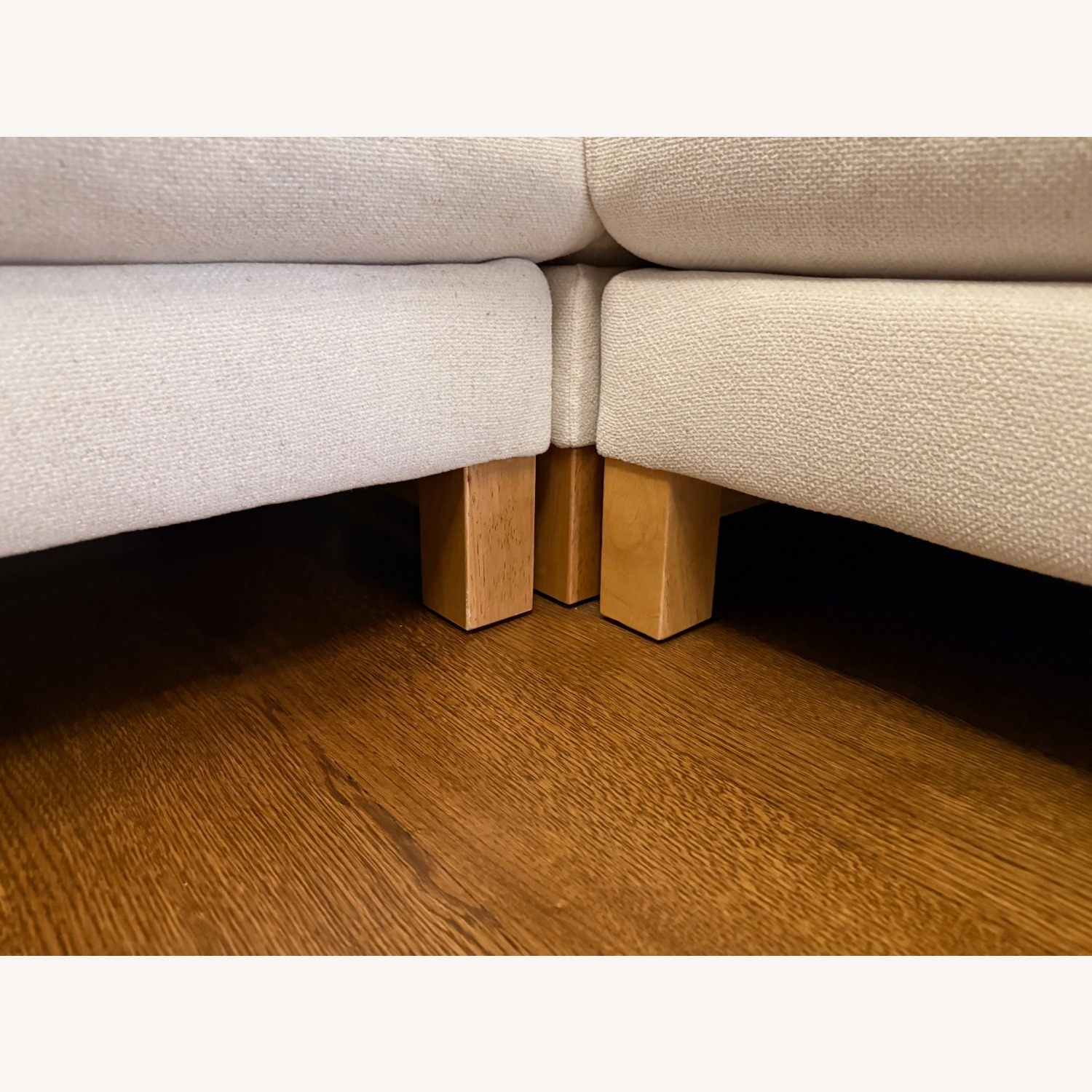 Crate & Barrel Pacific Wood 3-Piece Corner Sectional Sofa - image-5