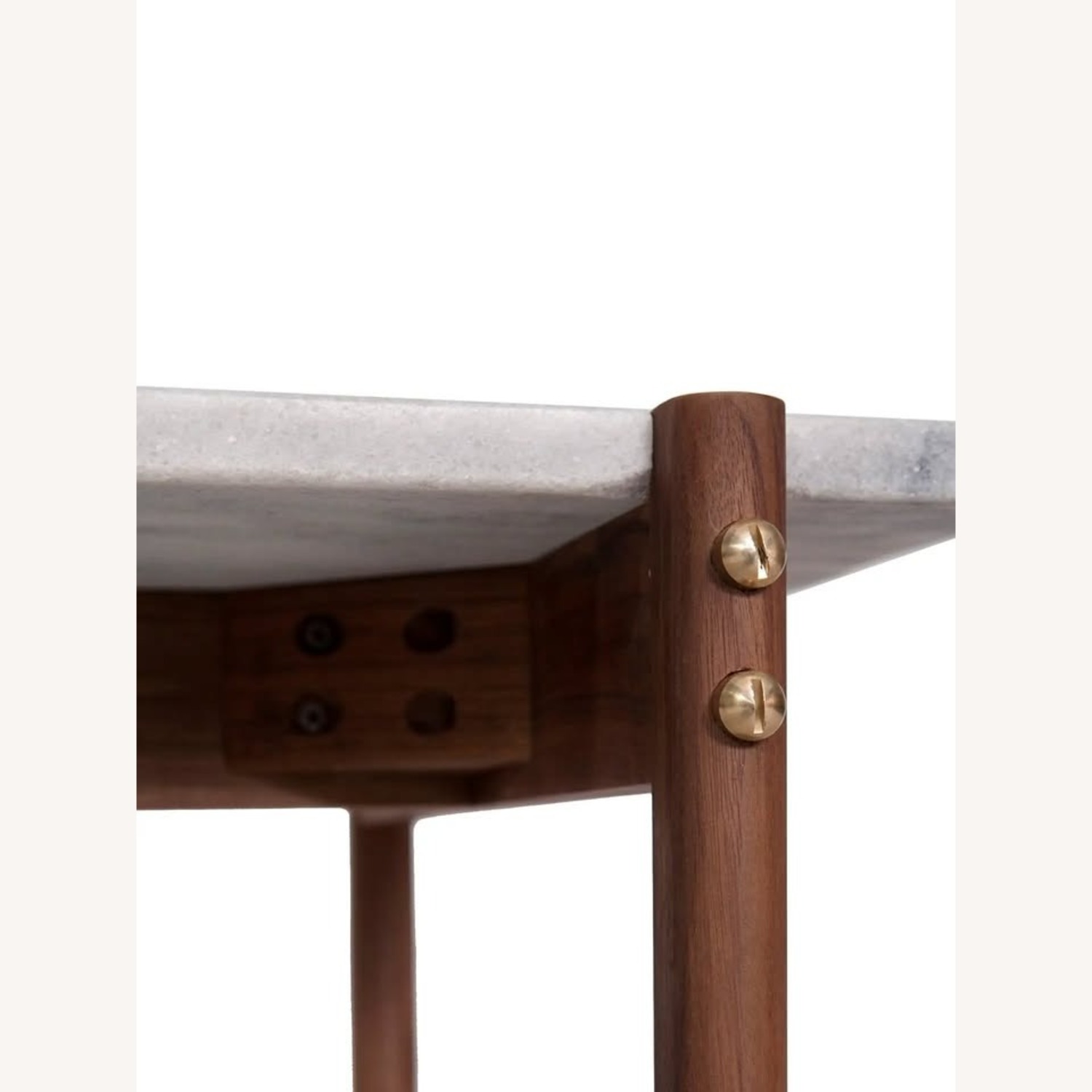 Marble Walnut Coffee Table - image-3