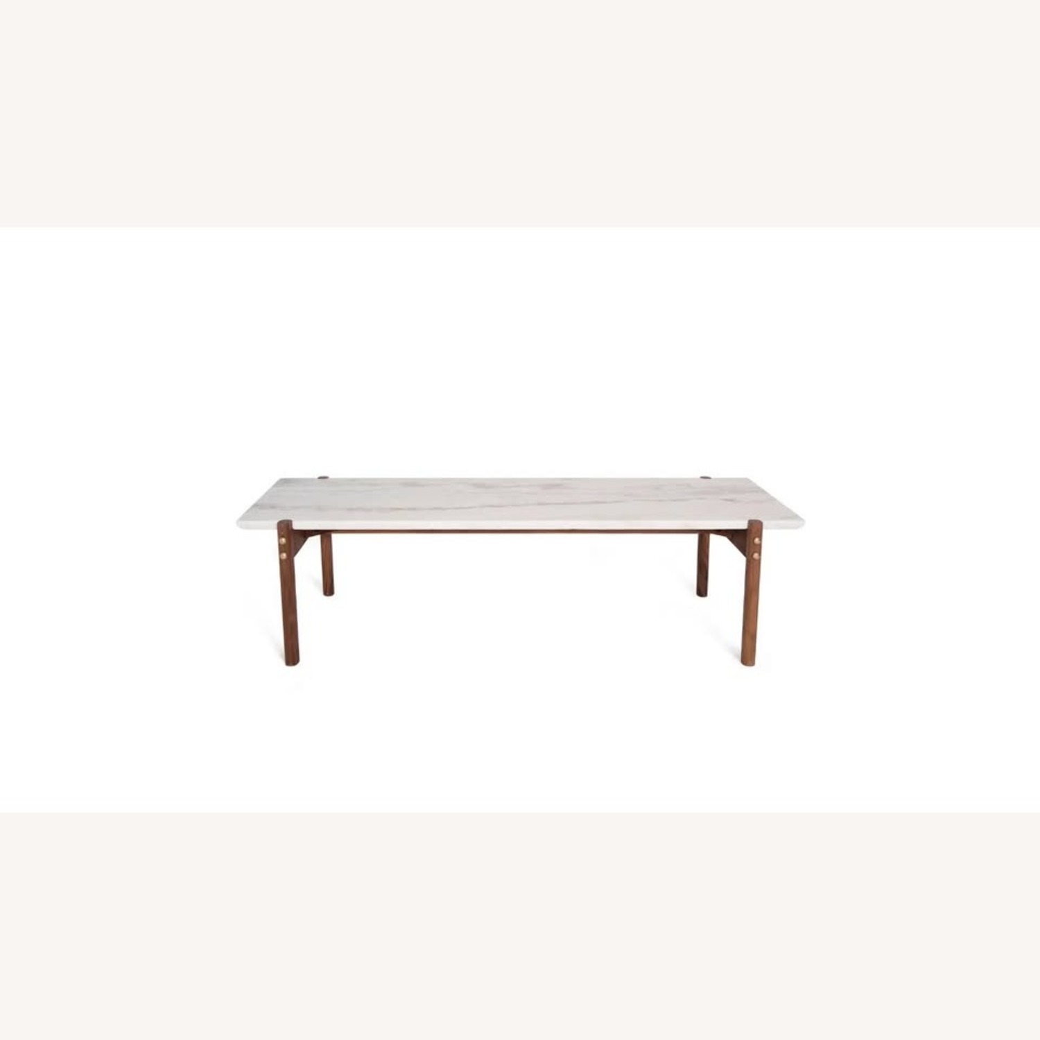 Marble Walnut Coffee Table - image-2