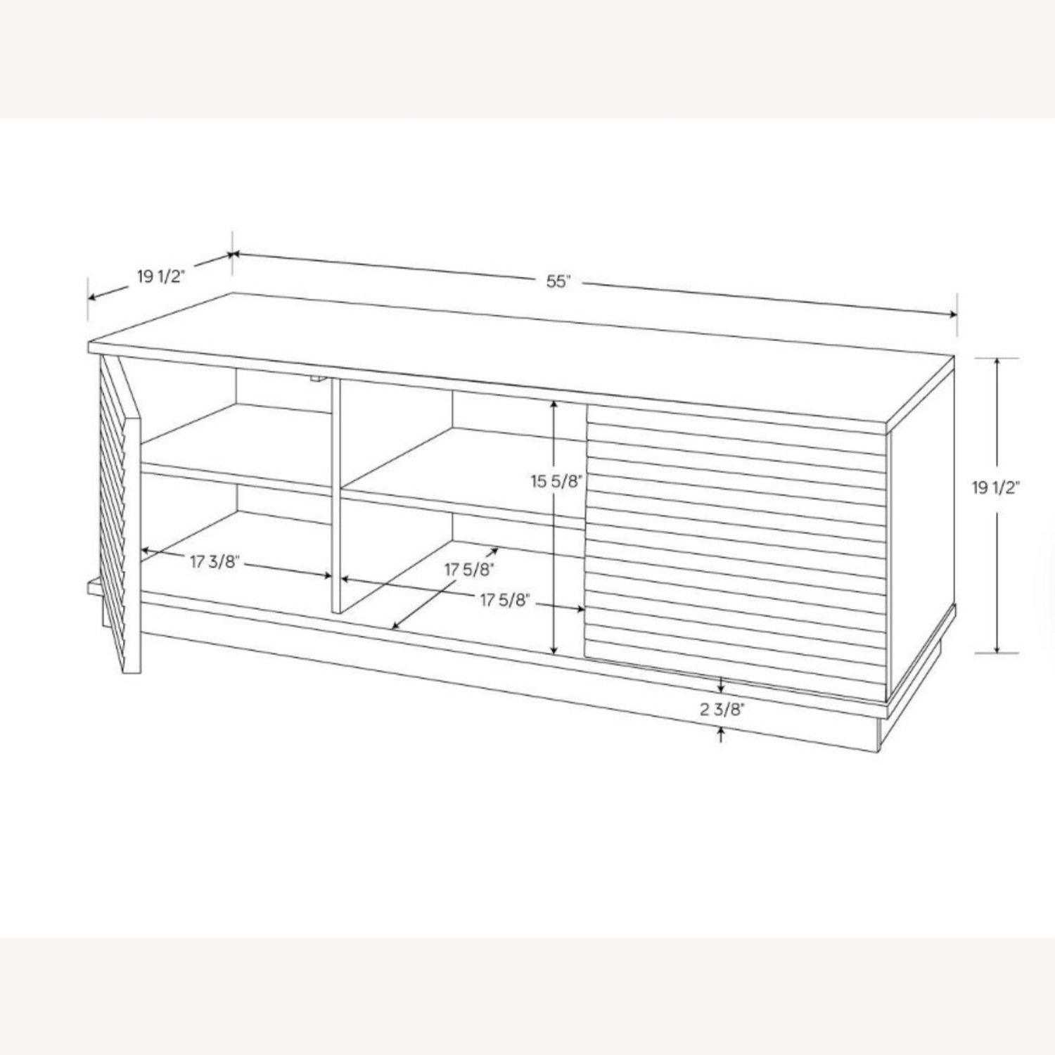 Cliffmay Slat TV Stand - image-2