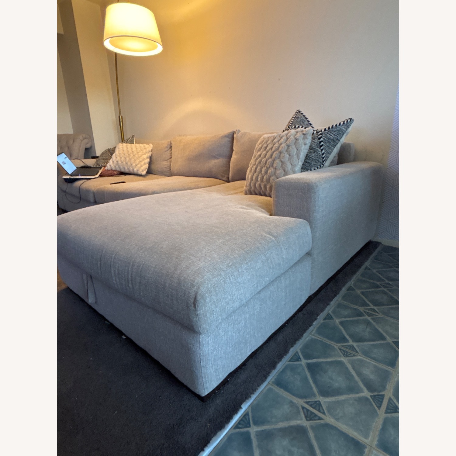 Joybird Sandstone Holt Sectional with Storage - image-4