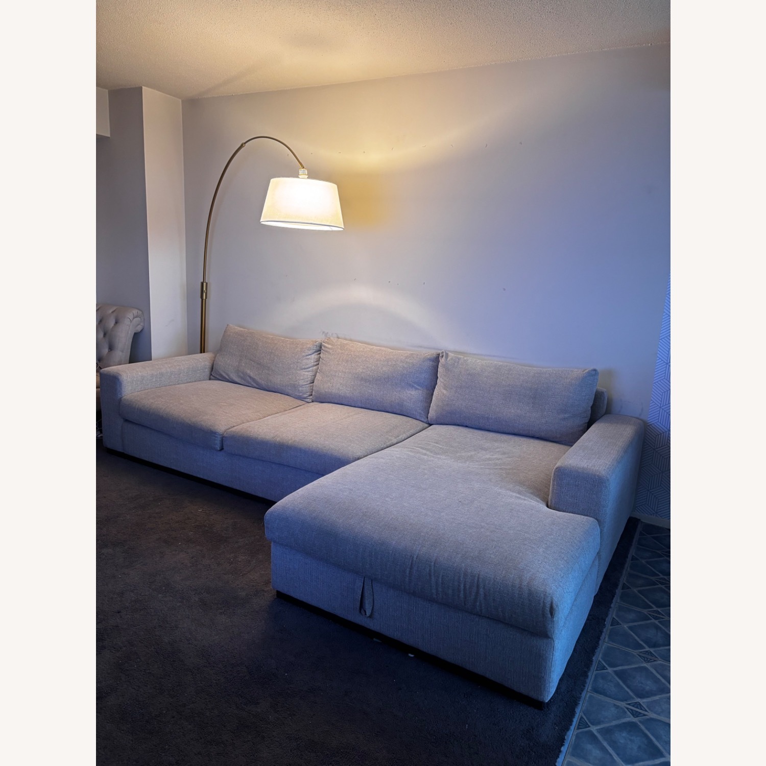 Joybird Sandstone Holt Sectional with Storage - image-1