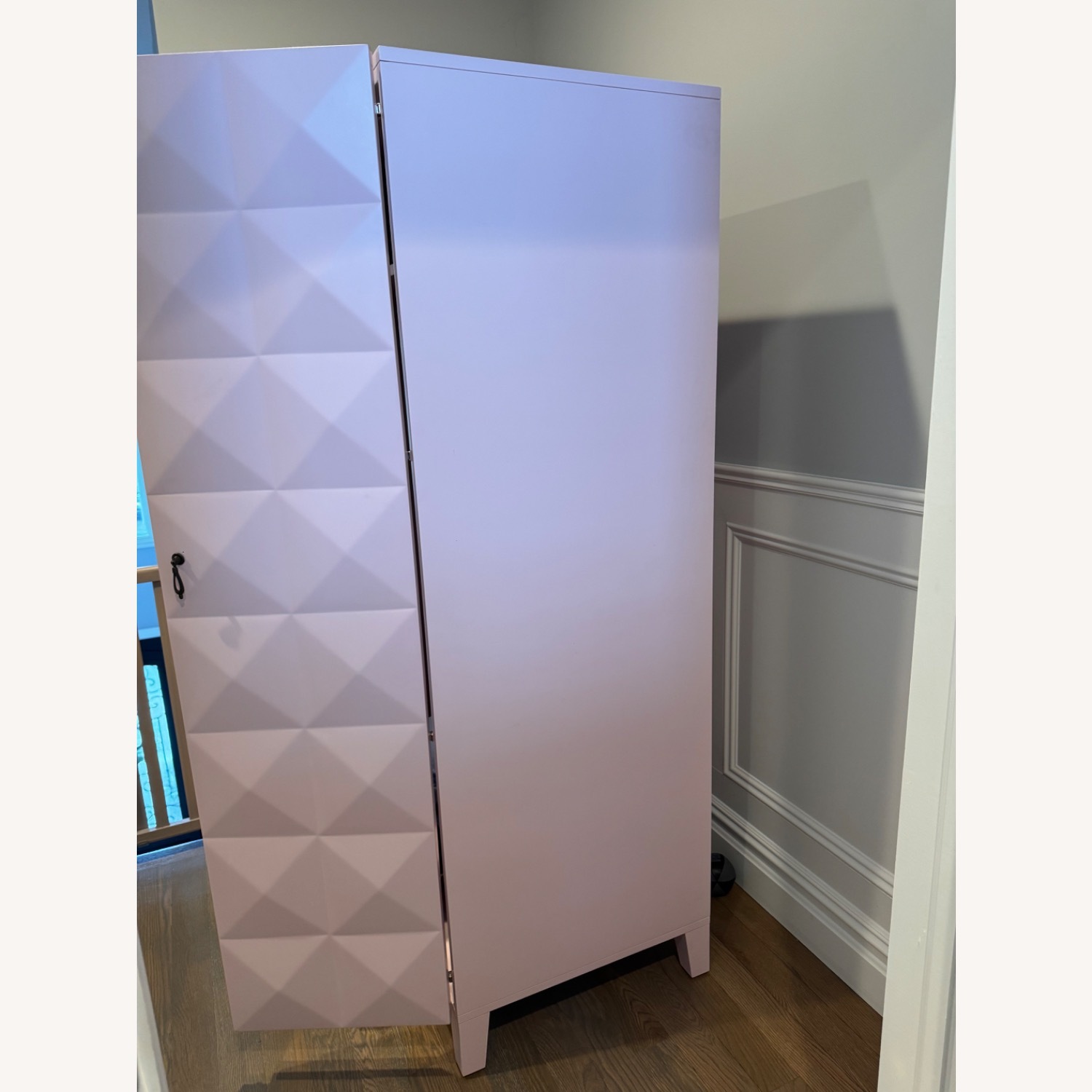 Pottery Barn Teen Pyramid Stud Armoire, Pink - image-4