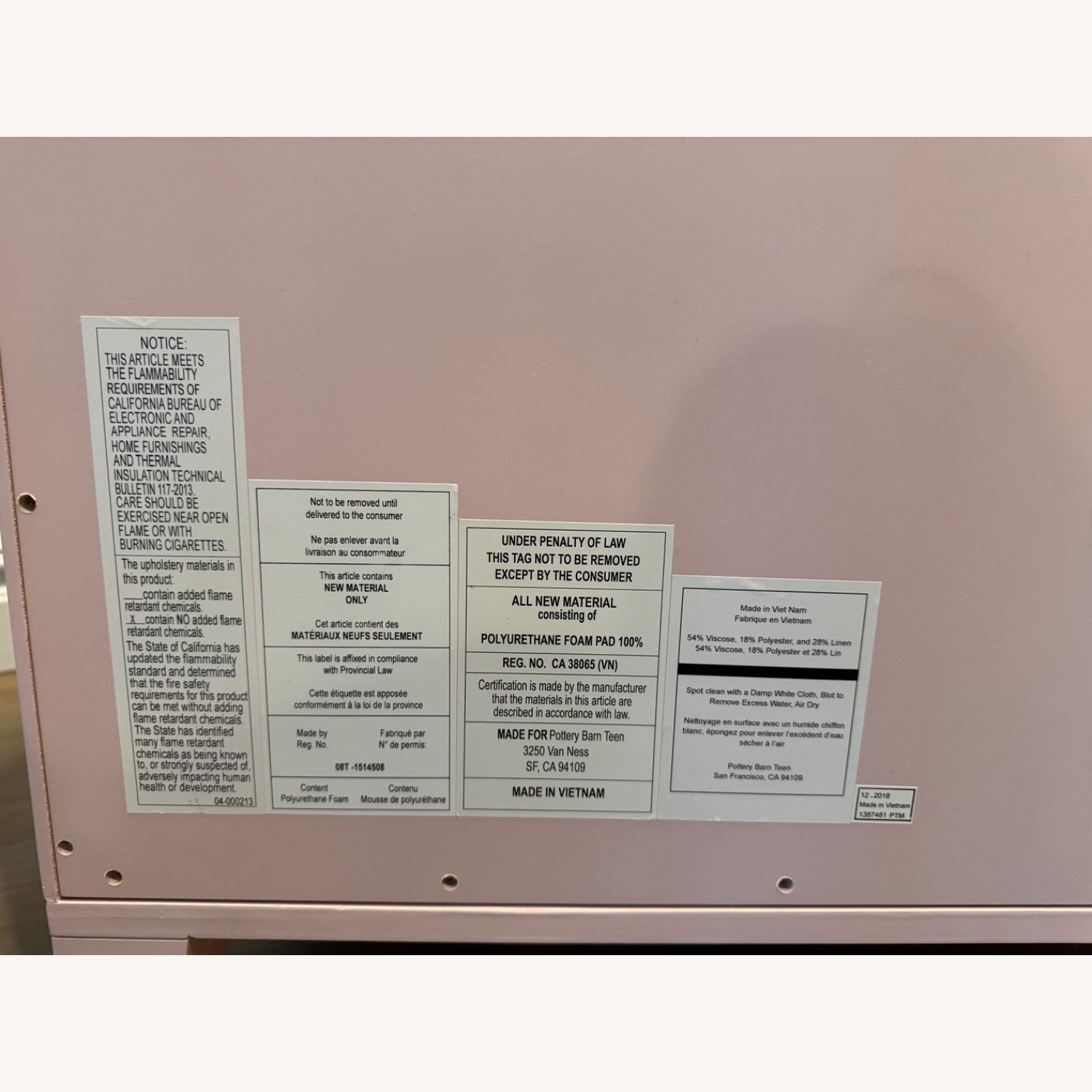 Pottery Barn Teen Pyramid Stud Armoire, Pink - image-6