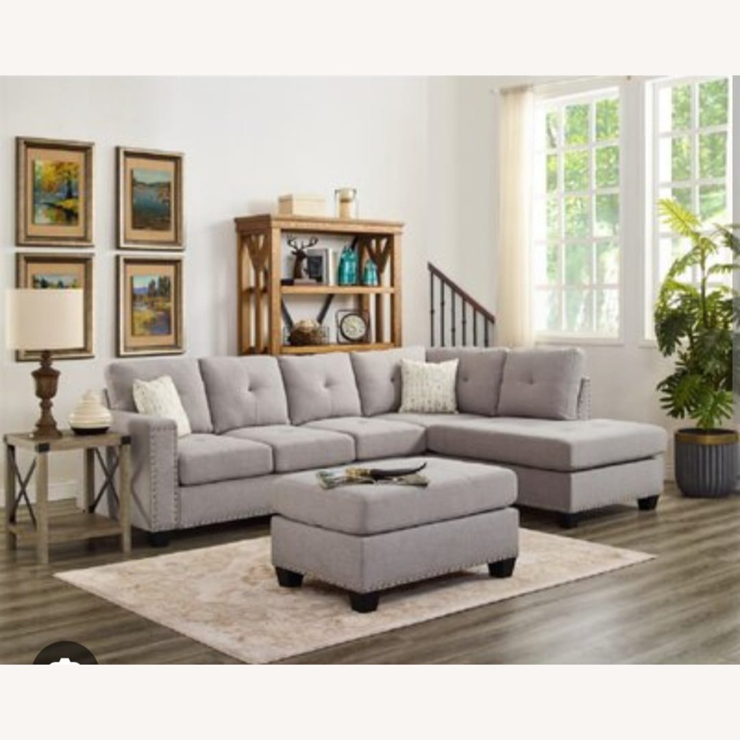 Gilbertville 105" Wide Reversible Sofa & Chaise with Ottoman - image-1