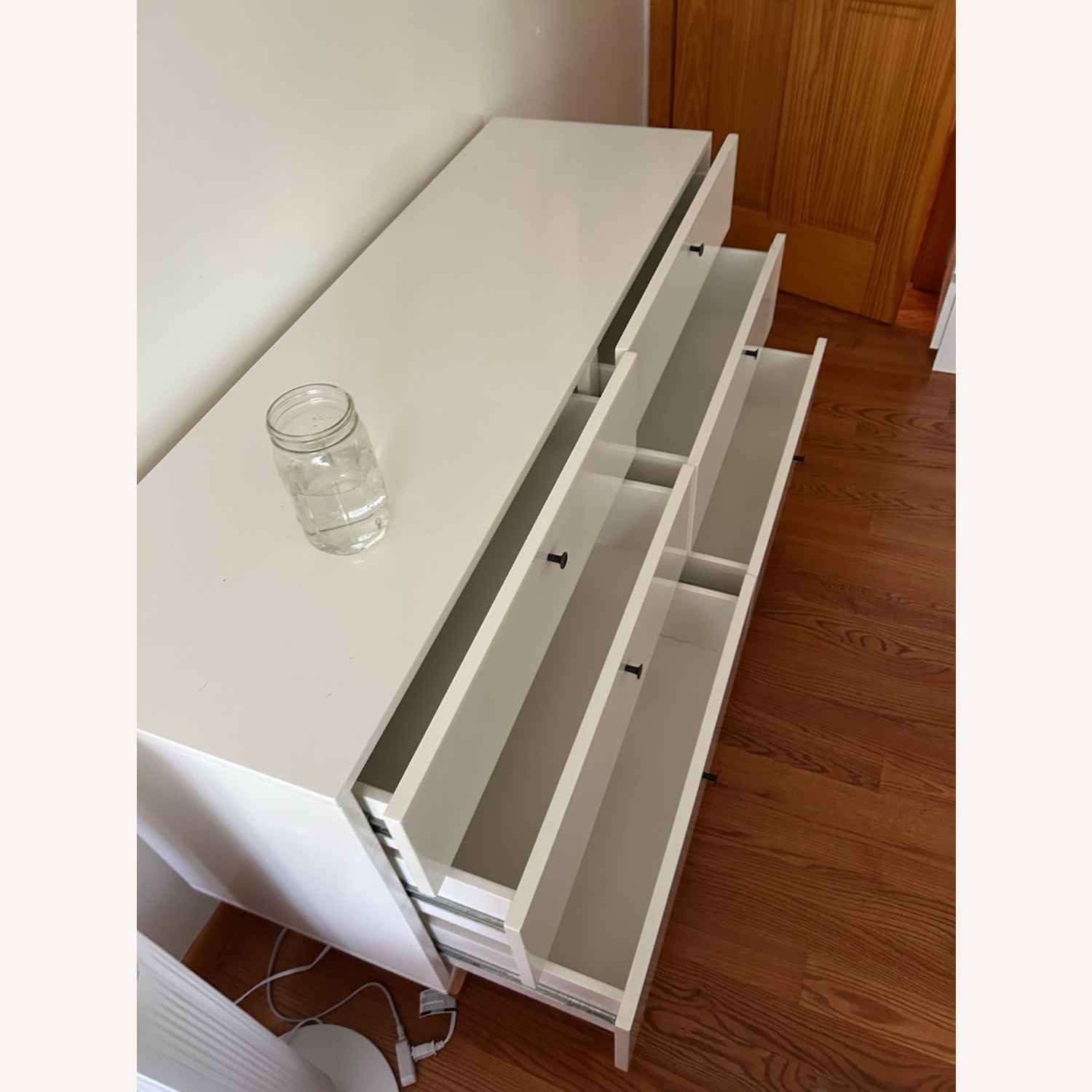 West Elm White 6-drawer Mid Century Modern Dresser - image-4