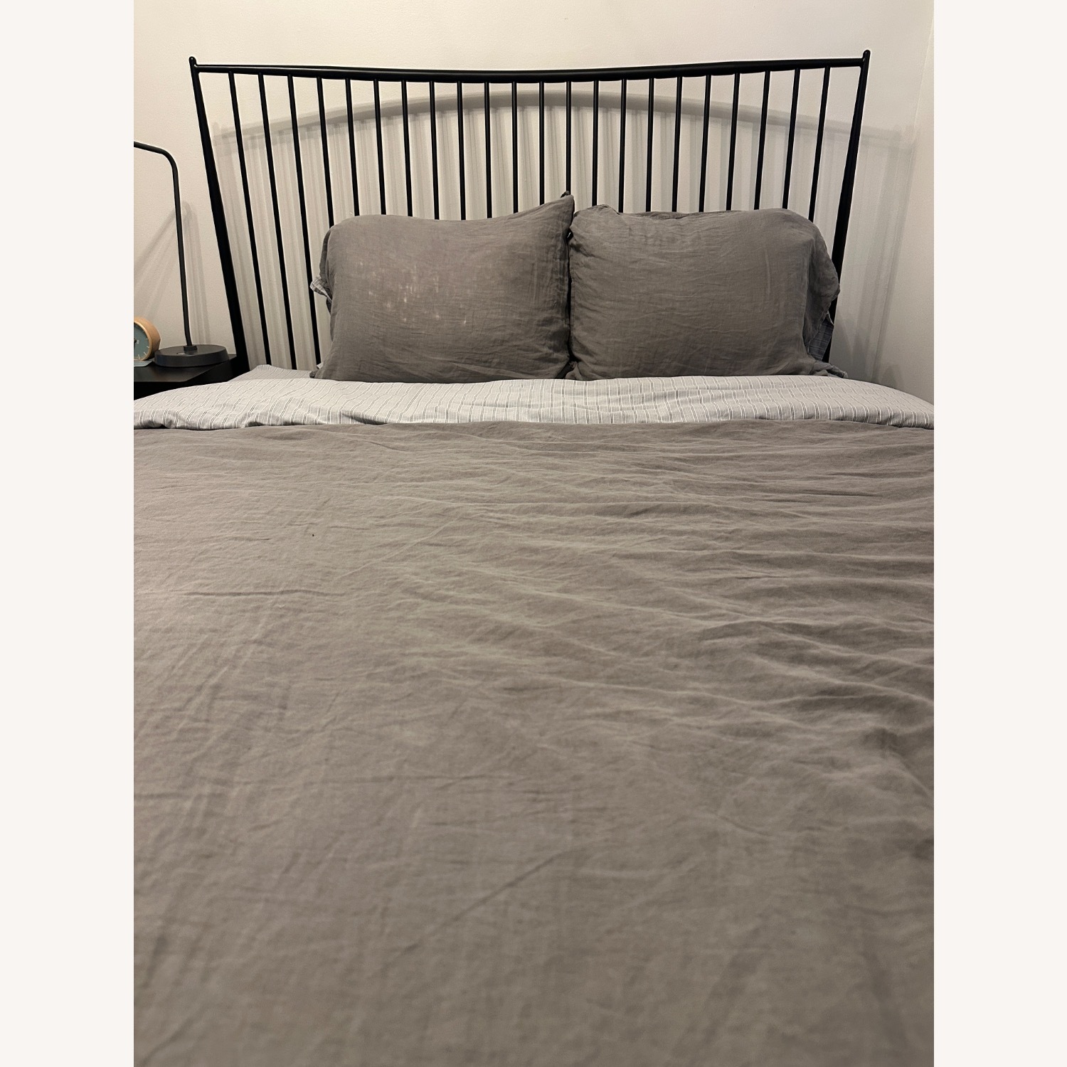 West Elm Stella Black Metal Frame Bed - image-3