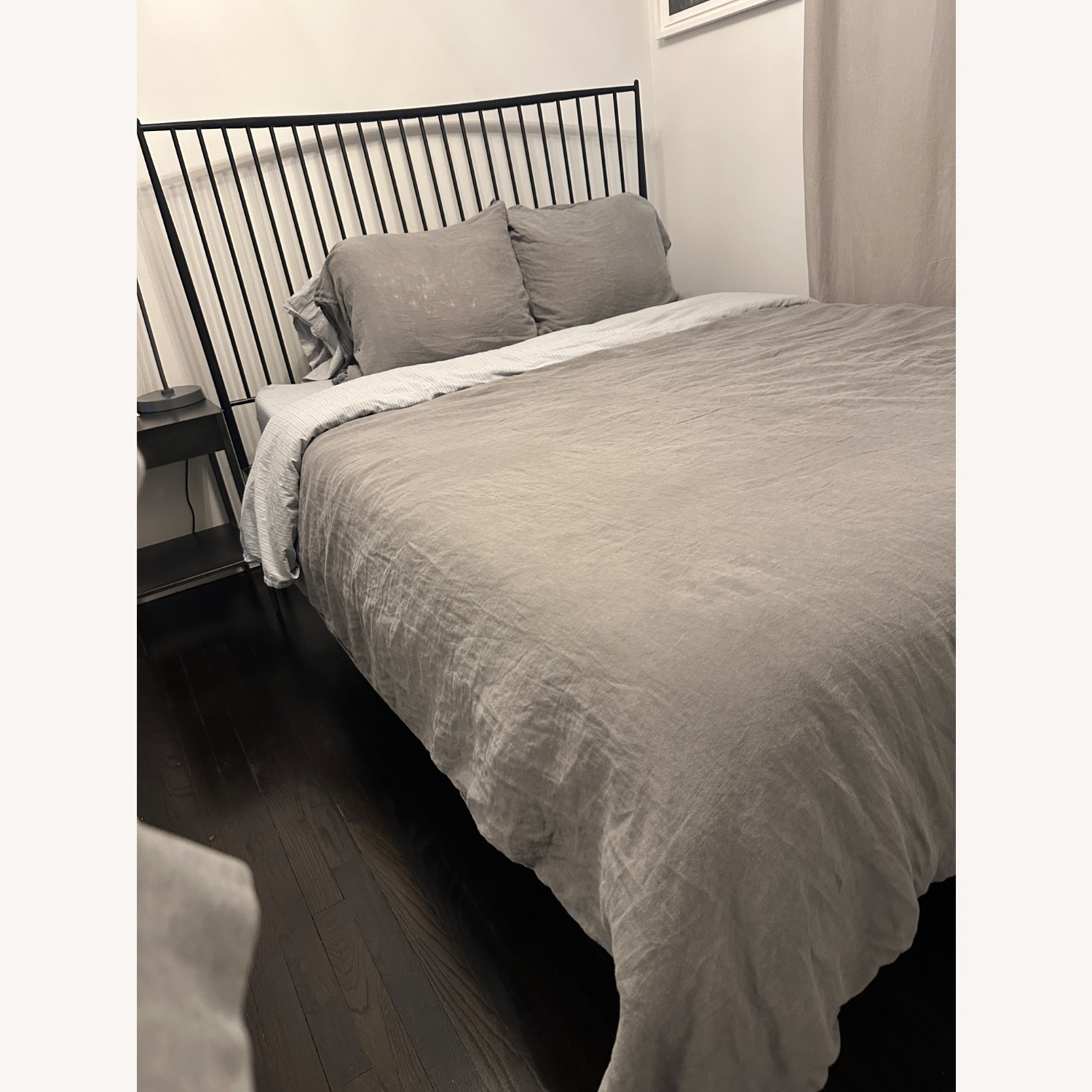 West Elm Stella Black Metal Frame Bed - image-4