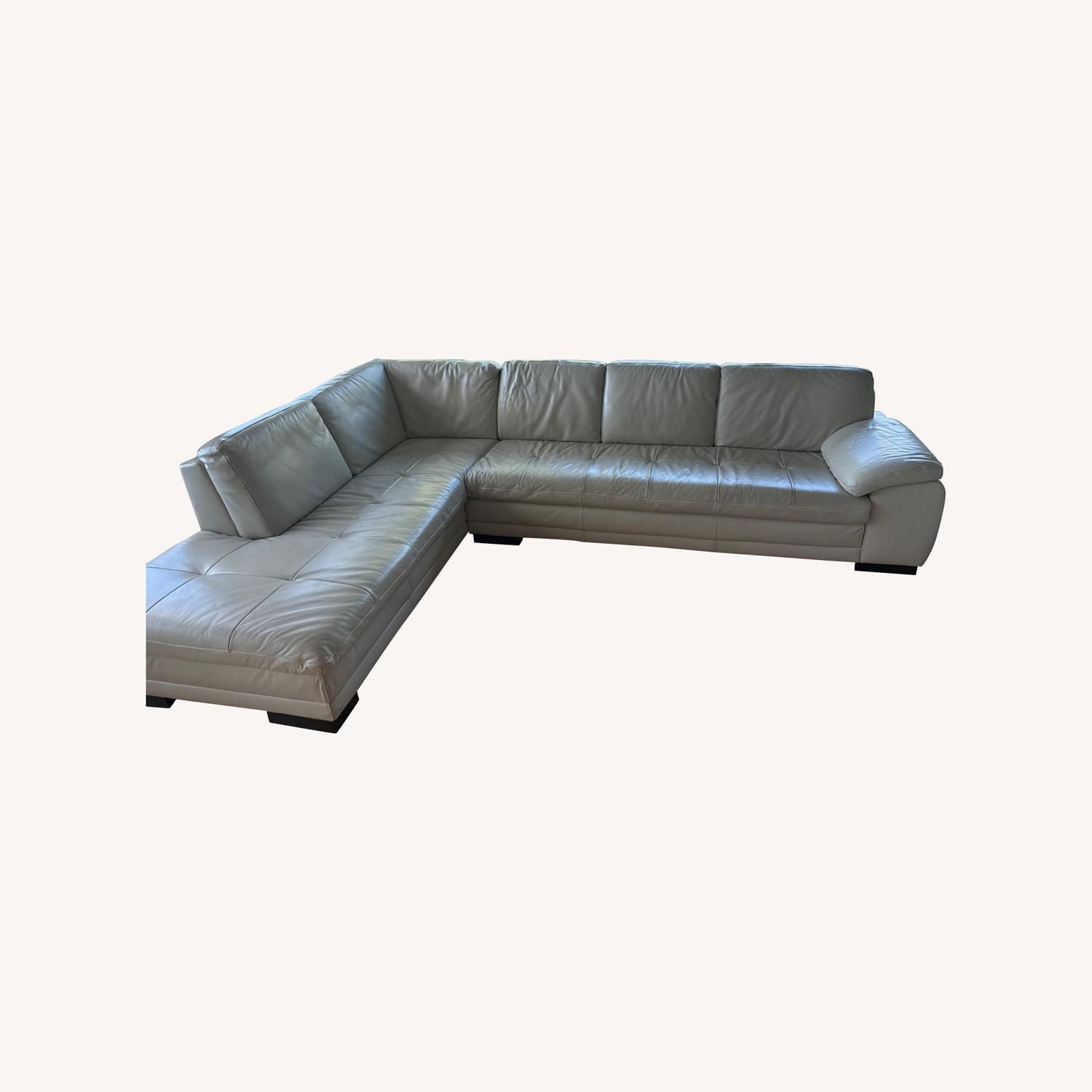 Scandinavian Design Leather Sectional - image-0
