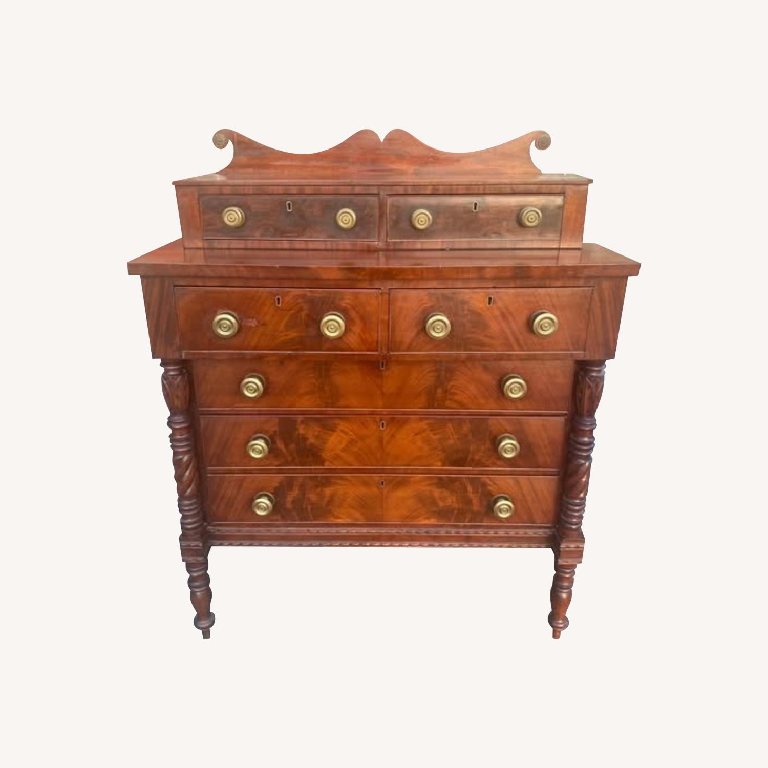 Antique Sheraton Empire Mahogany Dresser c.1820 - image-0
