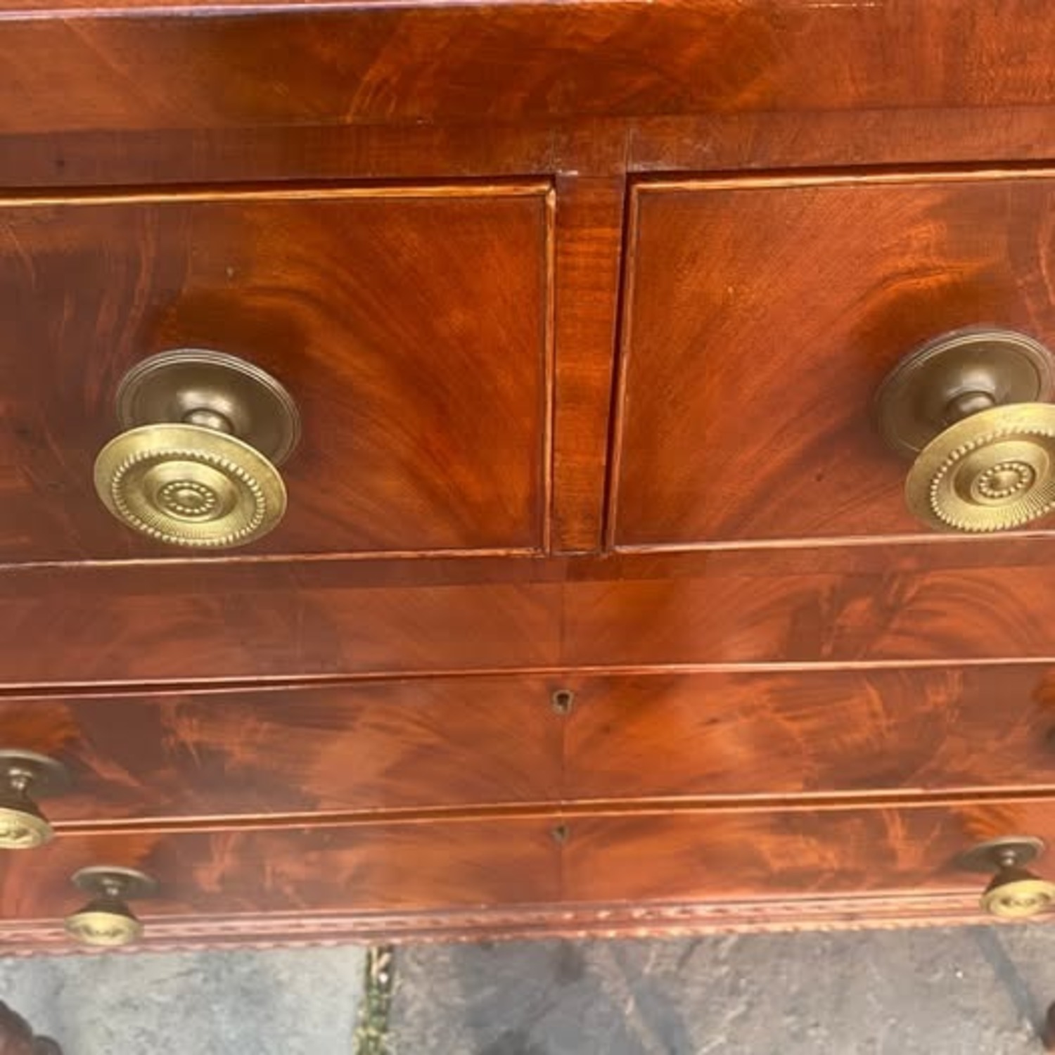 Antique Sheraton Empire Mahogany Dresser c.1820 - image-1