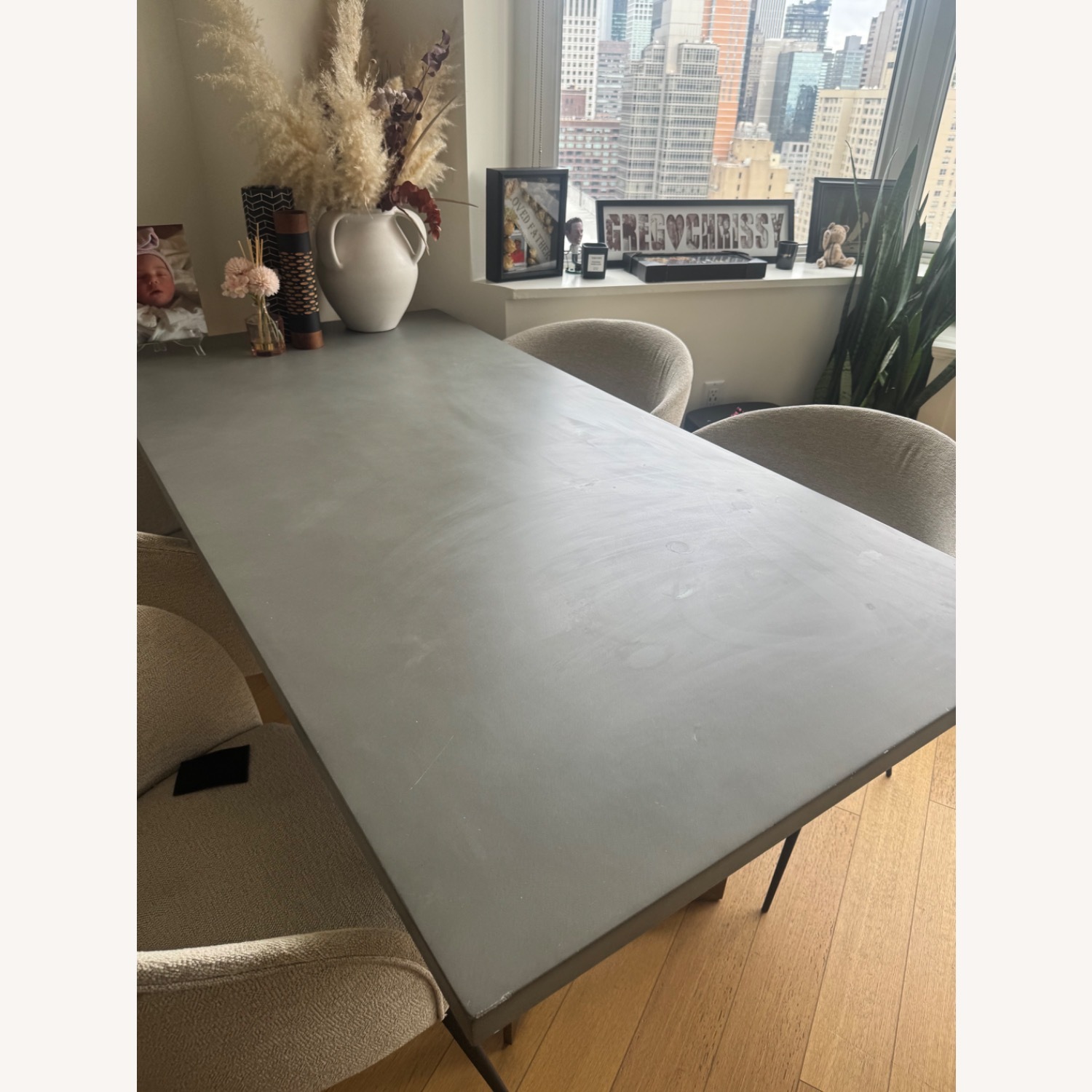 West Elm Concrete & Brass Table - image-5