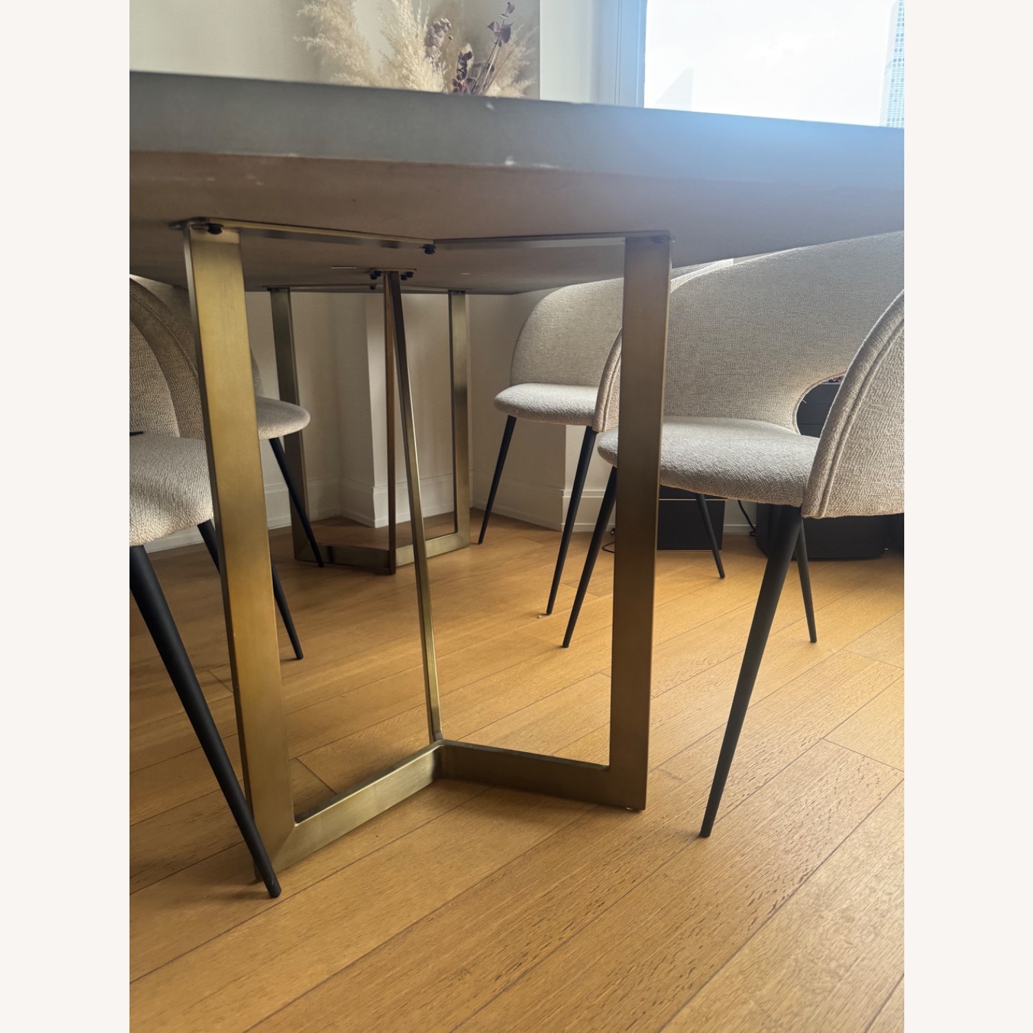 West Elm Concrete & Brass Table - image-6